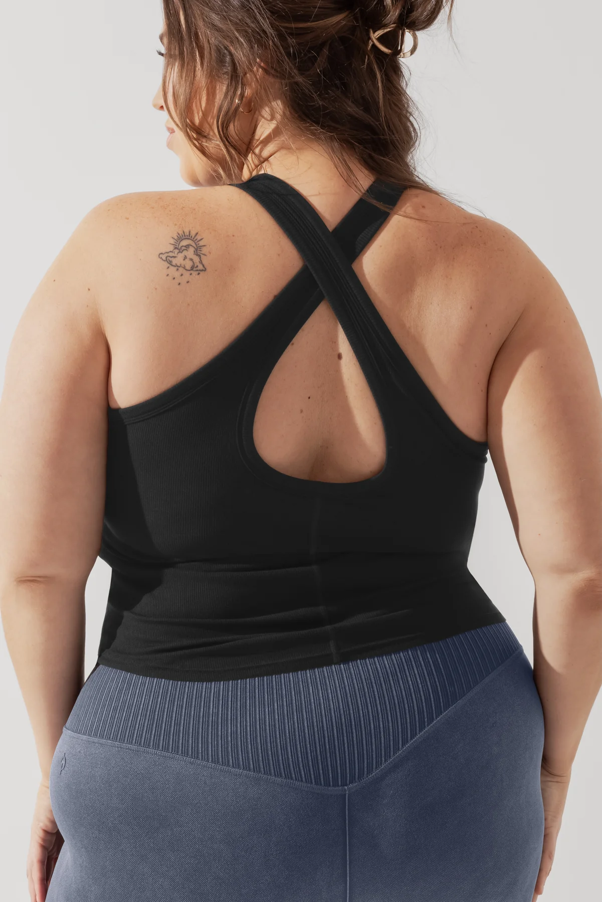 Not Your Typical Tank (Built-in Bra) - Black - Image 6