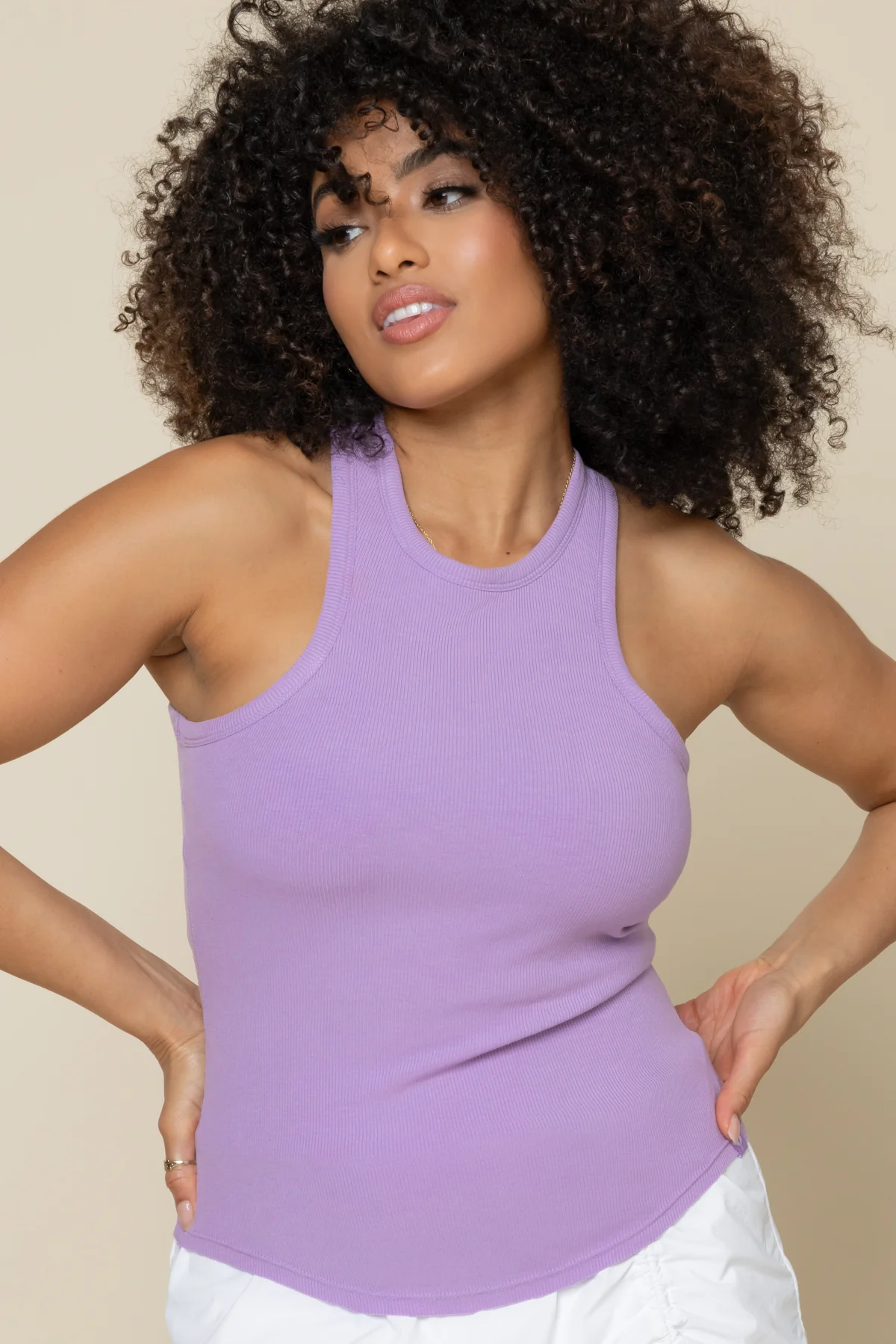 Not Your Typical Tank (Built-in Bra) - Mystic Purple - Image 3