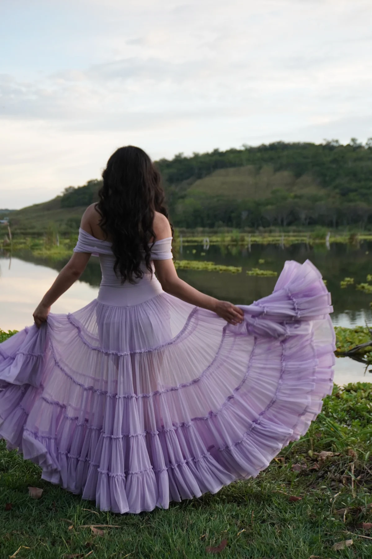 Off the Shoulder Tiered Gown by TransformationsbyTracy - Pattern Only - Image 4