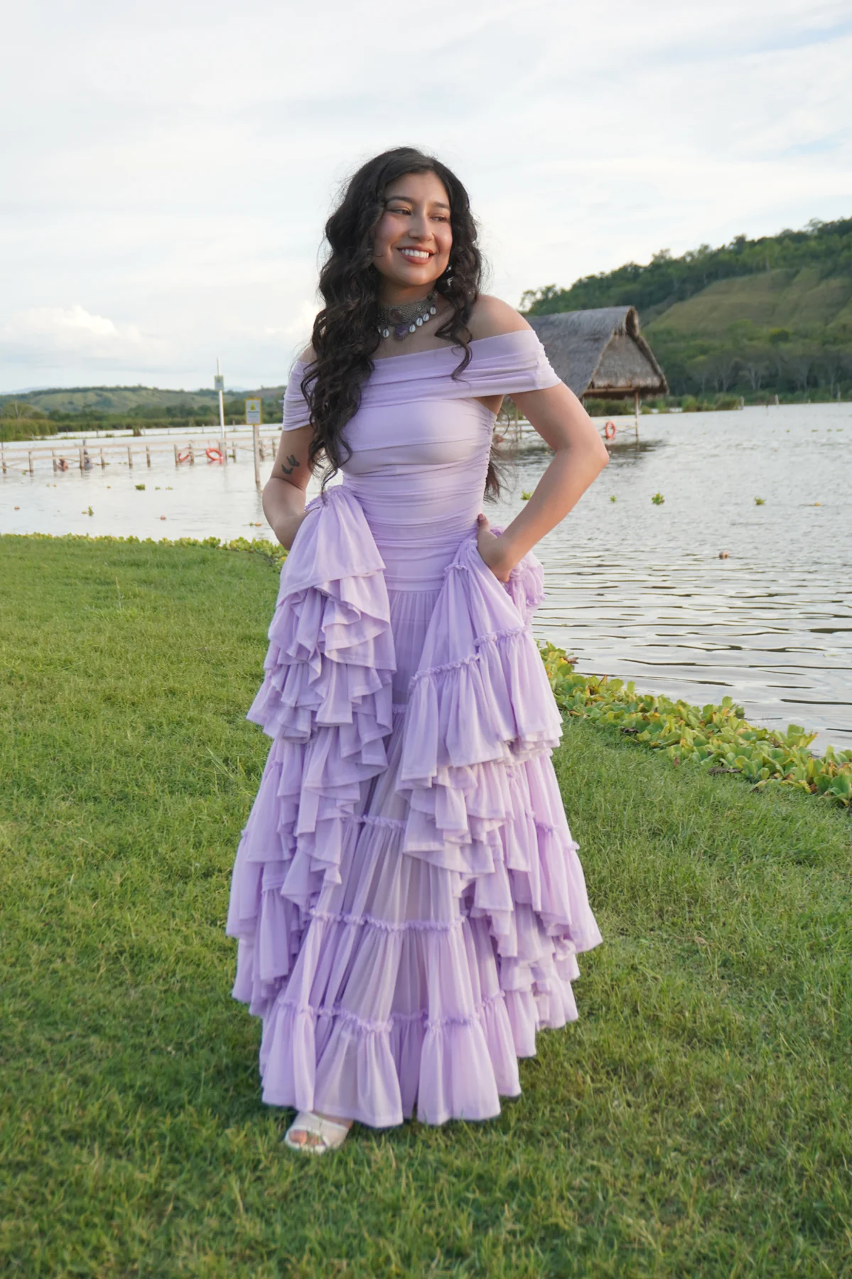 Off the Shoulder Tiered Gown by TransformationsbyTracy - Pattern Only - Image 8