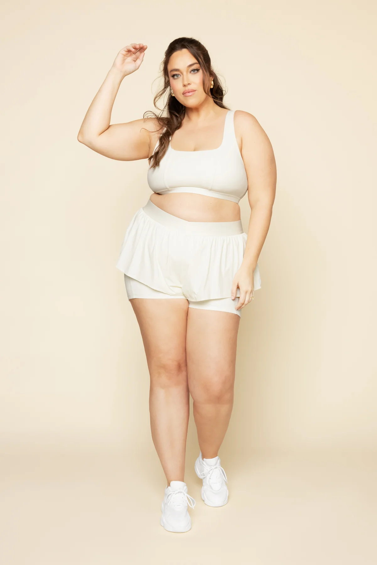 On The Run Ruffle Short - Ivory - Image 6