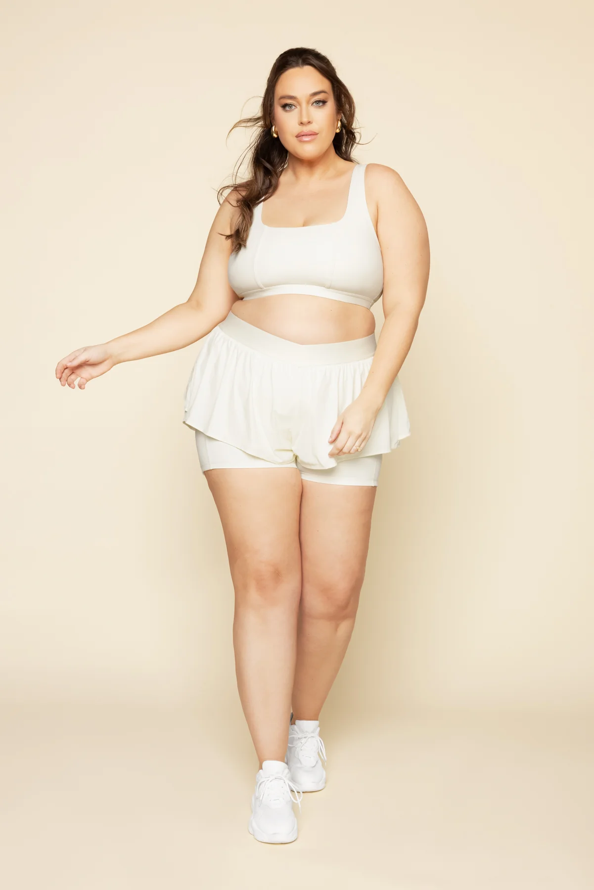 On The Run Ruffle Short - Ivory - Image 9