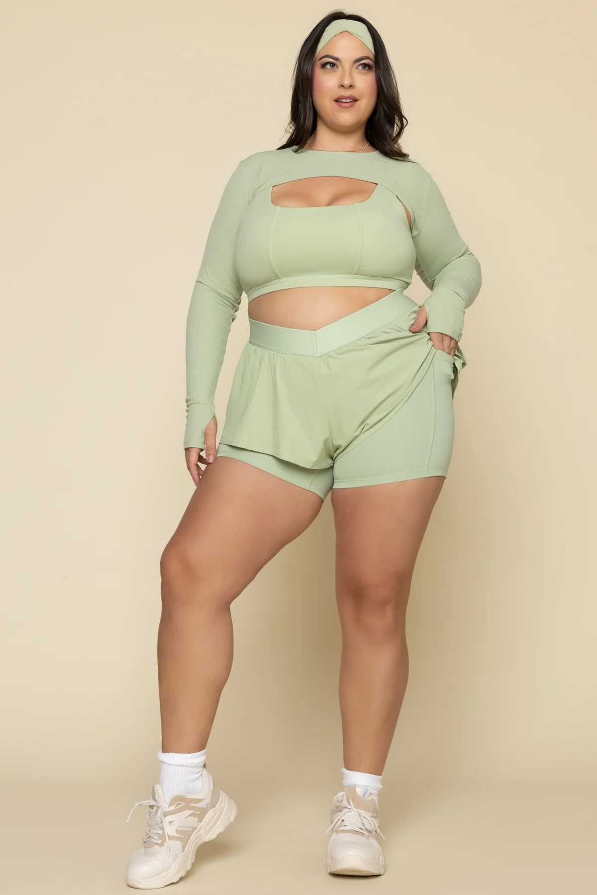 On The Run Ruffle Short - Pistachio - Image 9