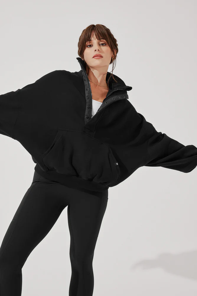 Ooey Gooey Half Zip Sweater - Black - Image 12