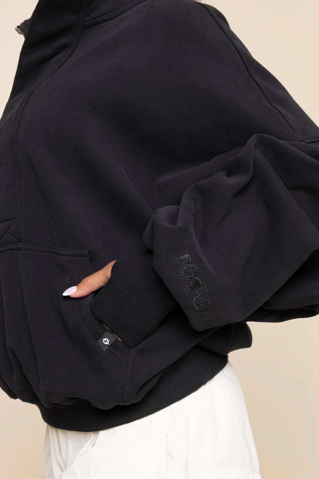 Ooey Gooey Half Zip Sweater - Black - Image 5
