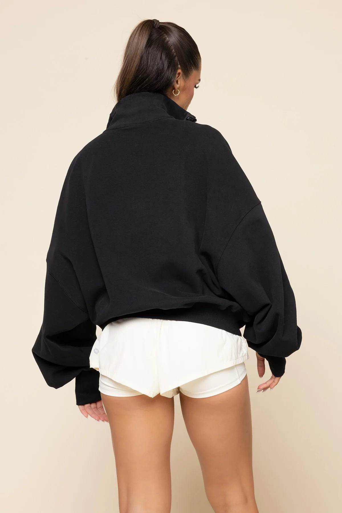 Ooey Gooey Half Zip Sweater - Black - Image 8