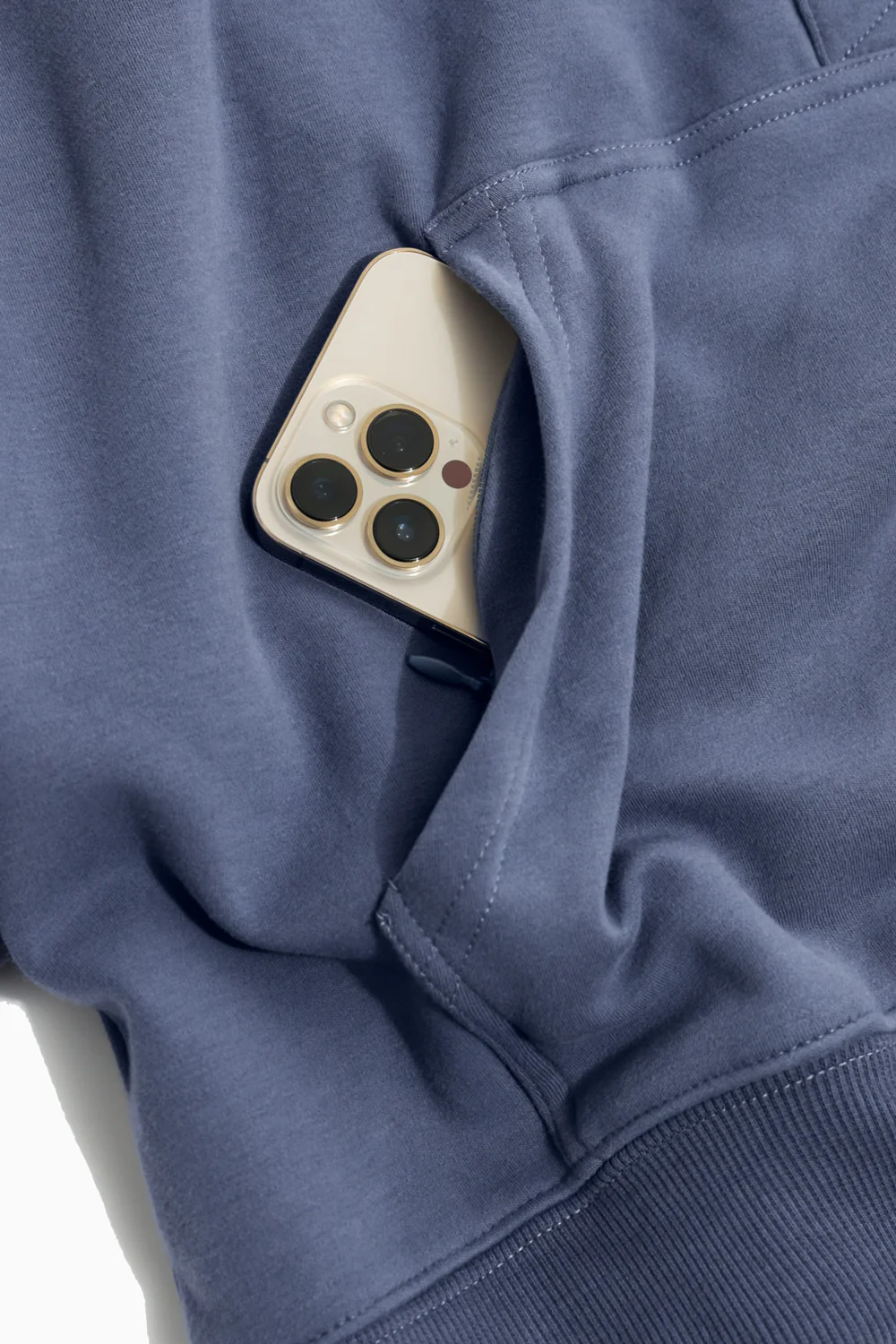 Ooey Gooey Half Zip Sweater - Blue Dusk - Image 12