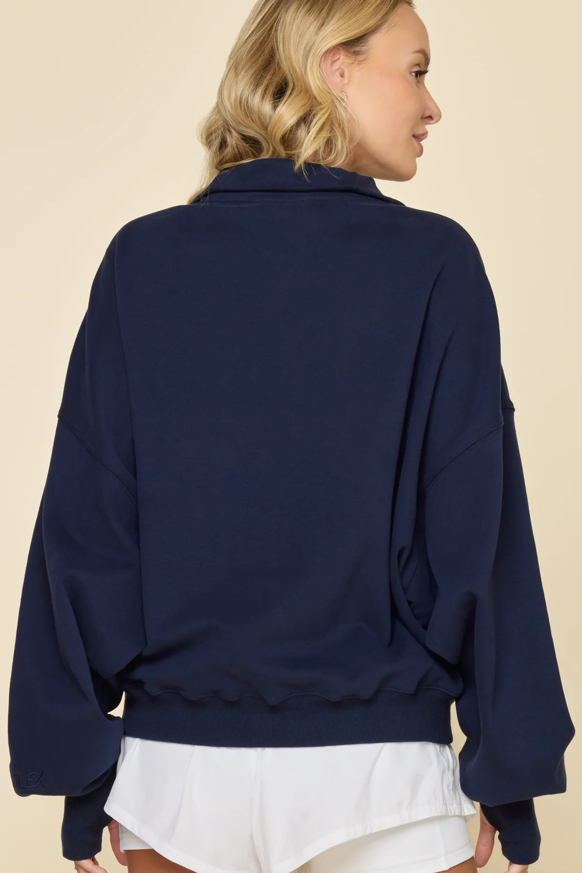 Ooey Gooey Half Zip Sweater - Cosmic Navy - Image 5