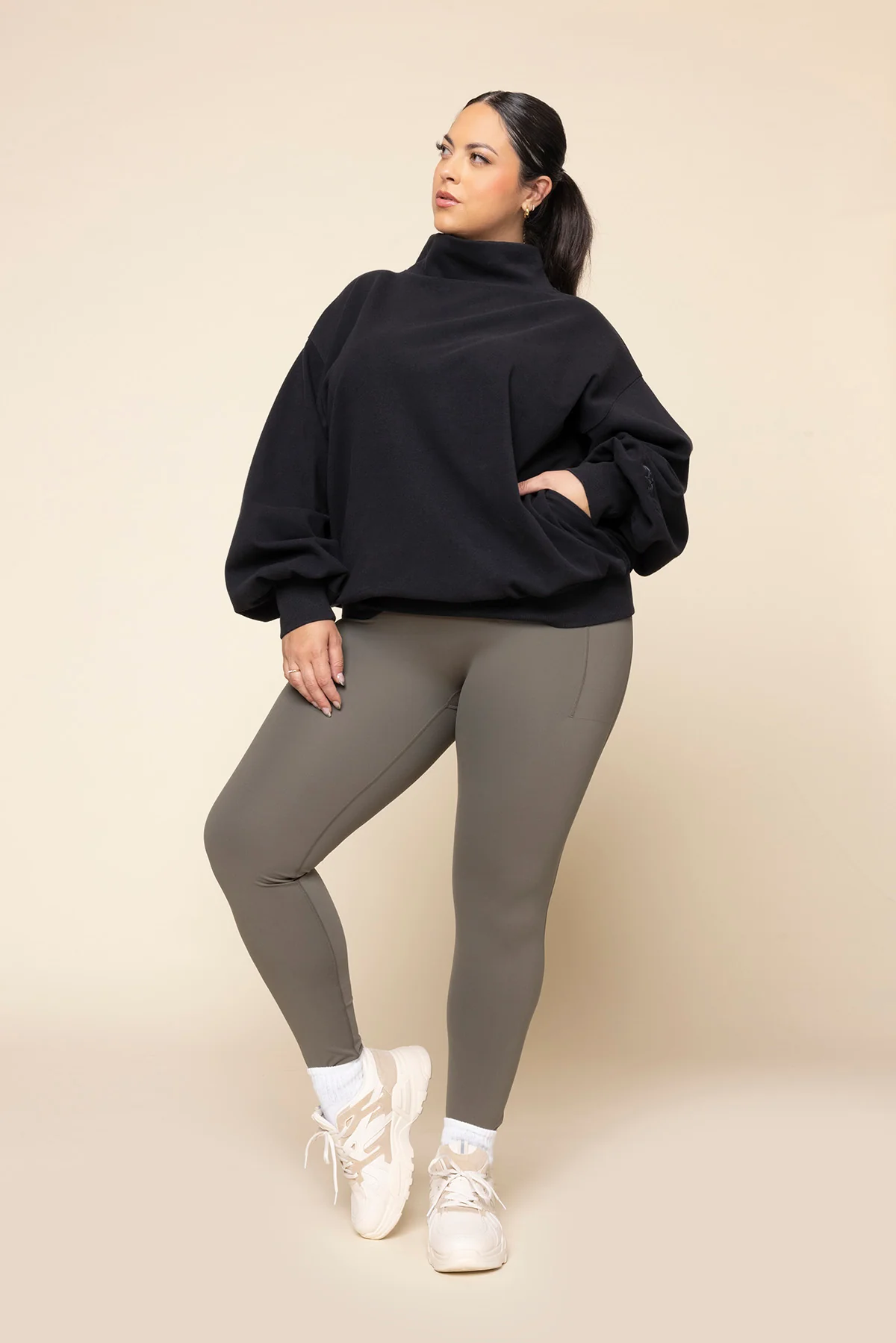 Ooey Gooey Mockneck Sweatshirt - Black - Image 4