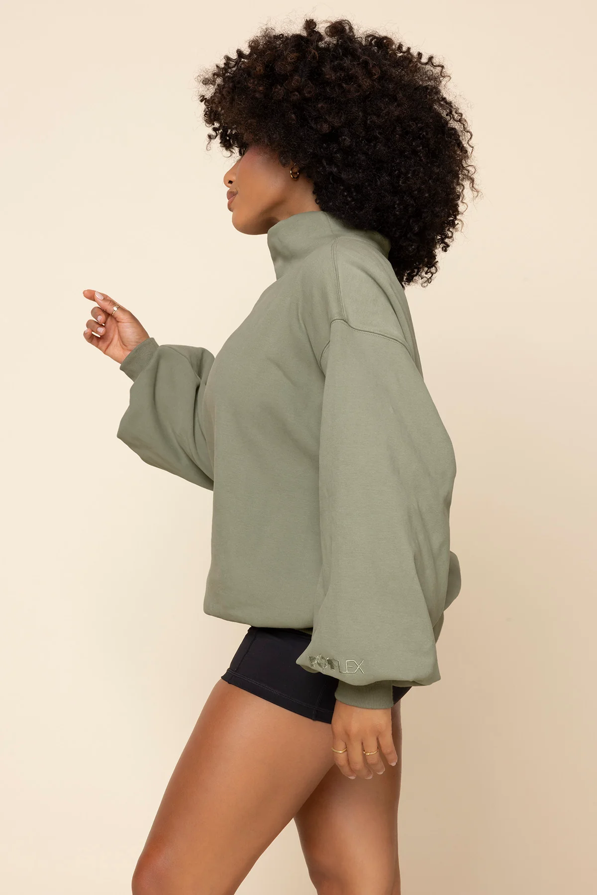Ooey Gooey Mockneck Sweatshirt - Light Sage - Image 8