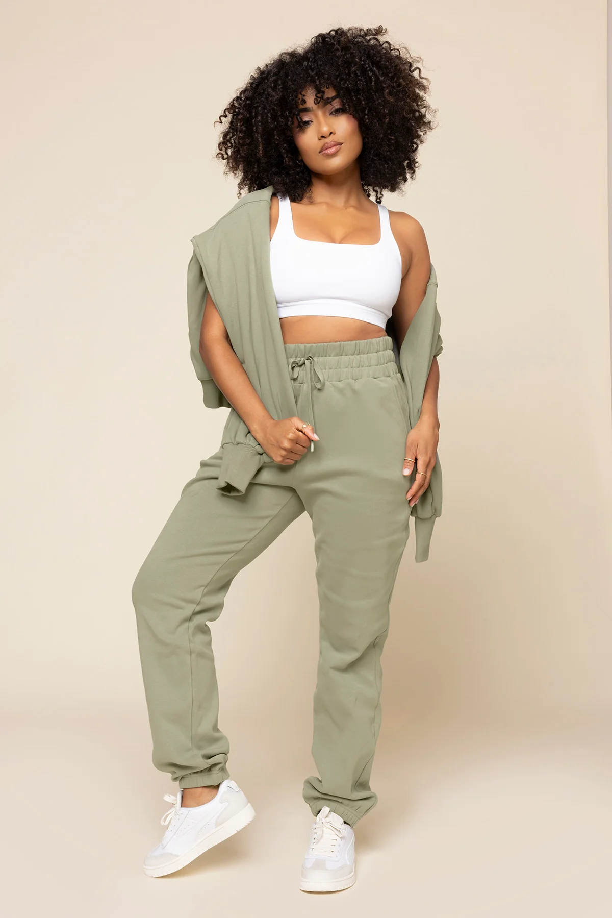 Ooey Gooey Sweatpant - Light Sage - Image 2
