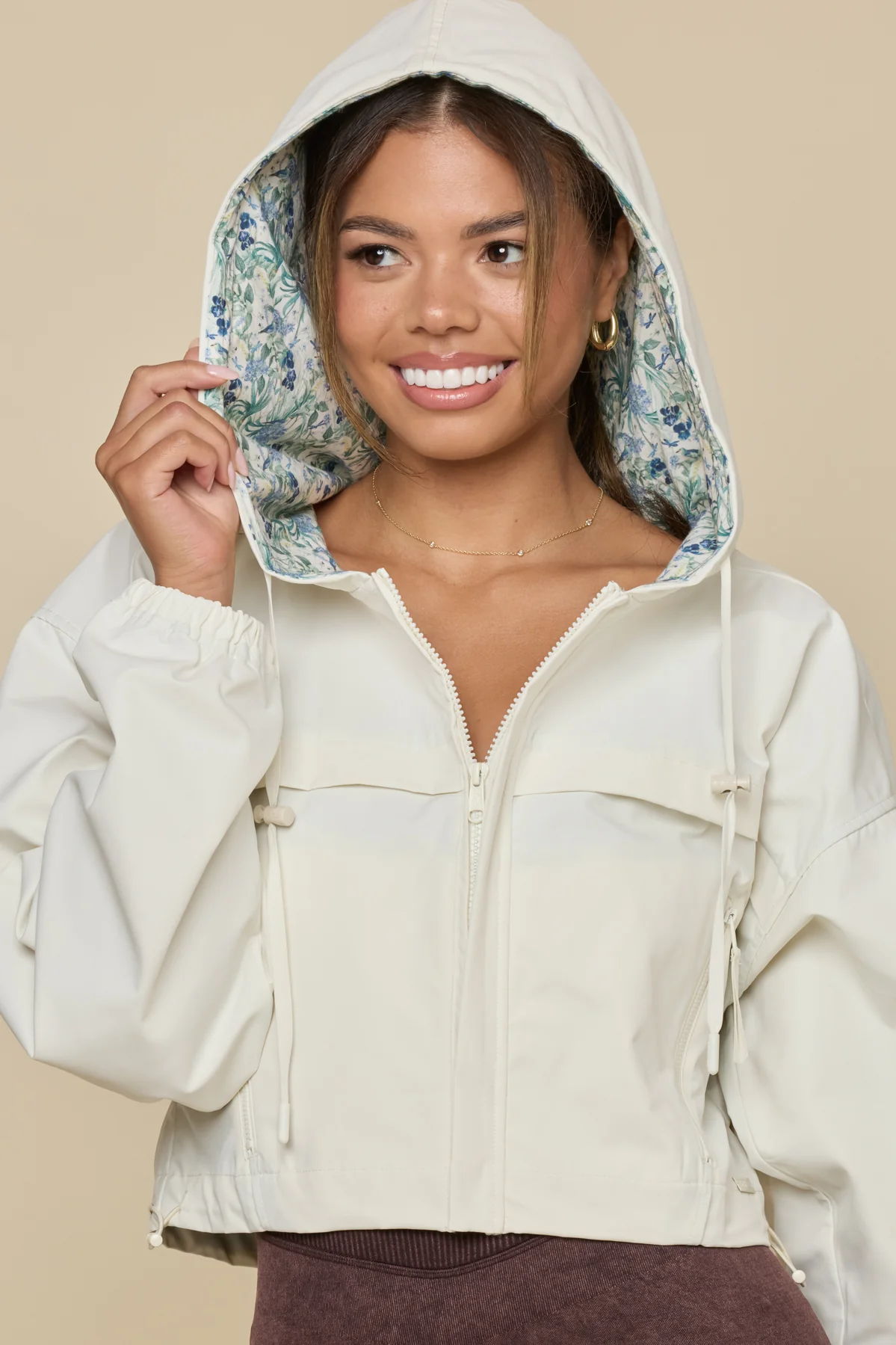 Packable Windbreaker - Coconut Cream - Image 3