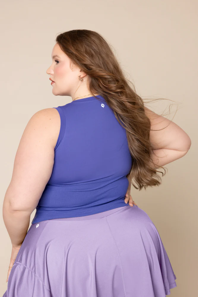 Peekaboo Crew Tank - Iris - Image 3