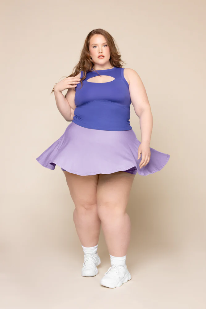 Peekaboo Crew Tank - Iris - Image 5