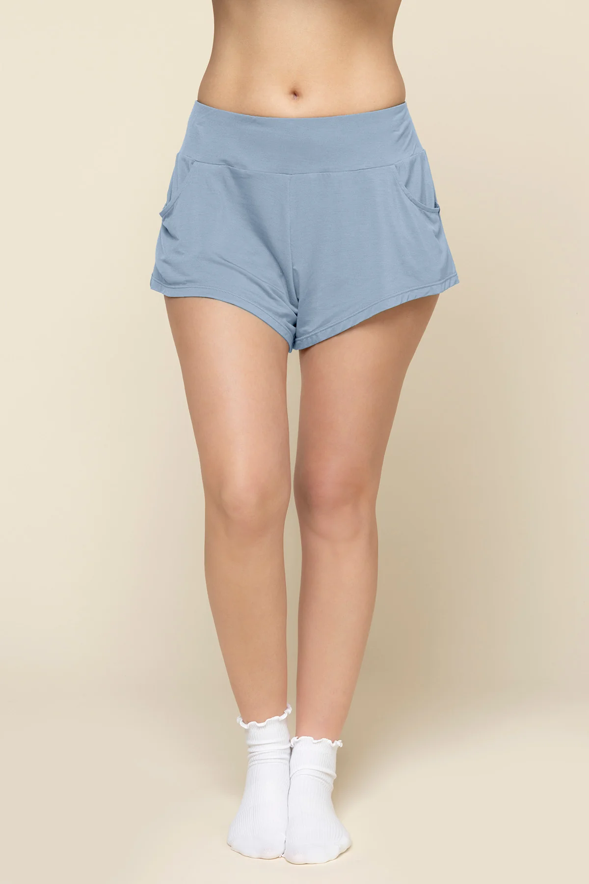 Perfect Lounge Shorts - Dusty Blue - Image 2