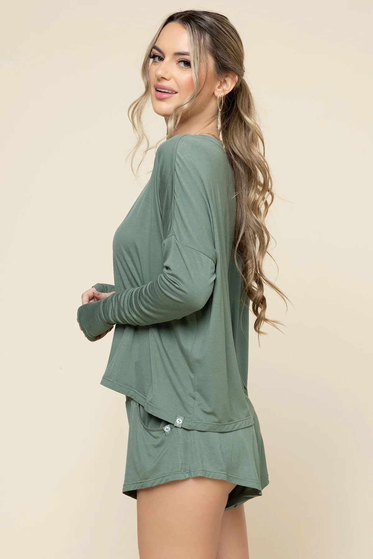 Perfect Lounge Shorts - Leaf Green - Image 9