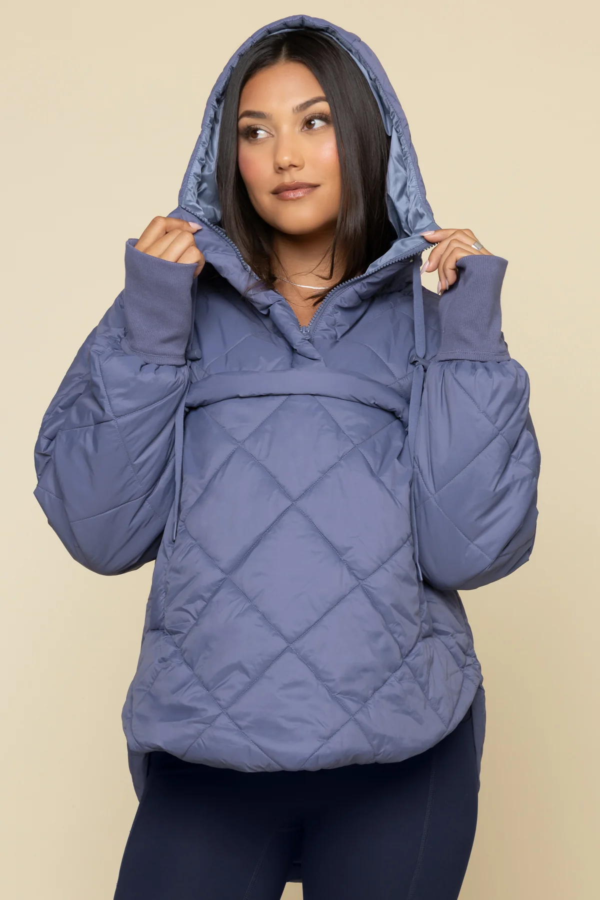 Pillow Packable Puffer Jacket - Blue Haze - Image 3