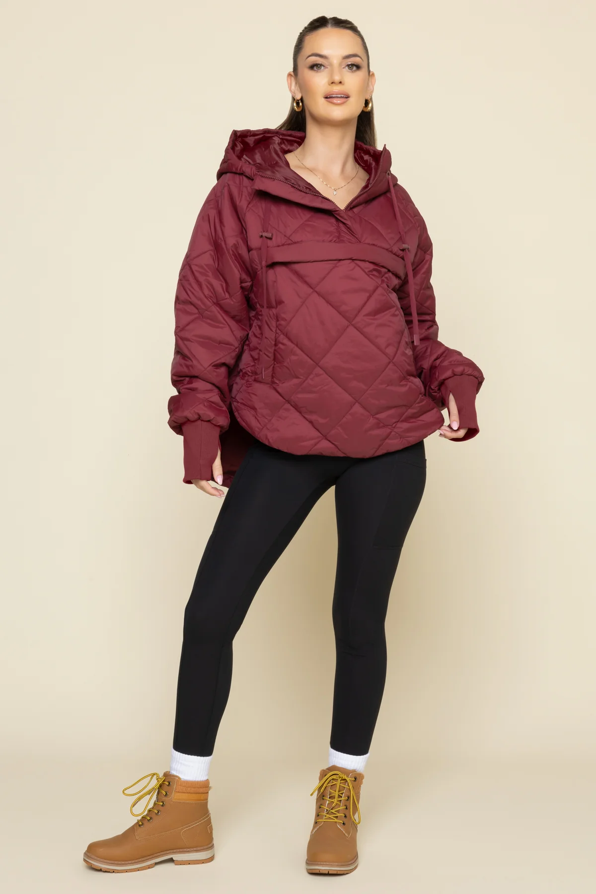 Pillow Packable Puffer Jacket - Crimson - Image 2