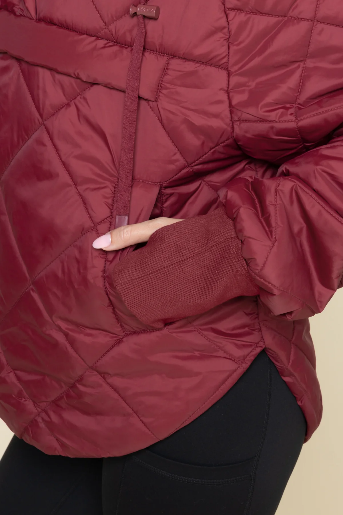 Pillow Packable Puffer Jacket - Crimson - Image 4