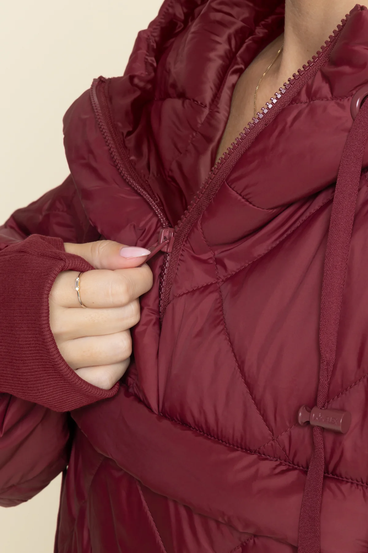 Pillow Packable Puffer Jacket - Crimson - Image 6