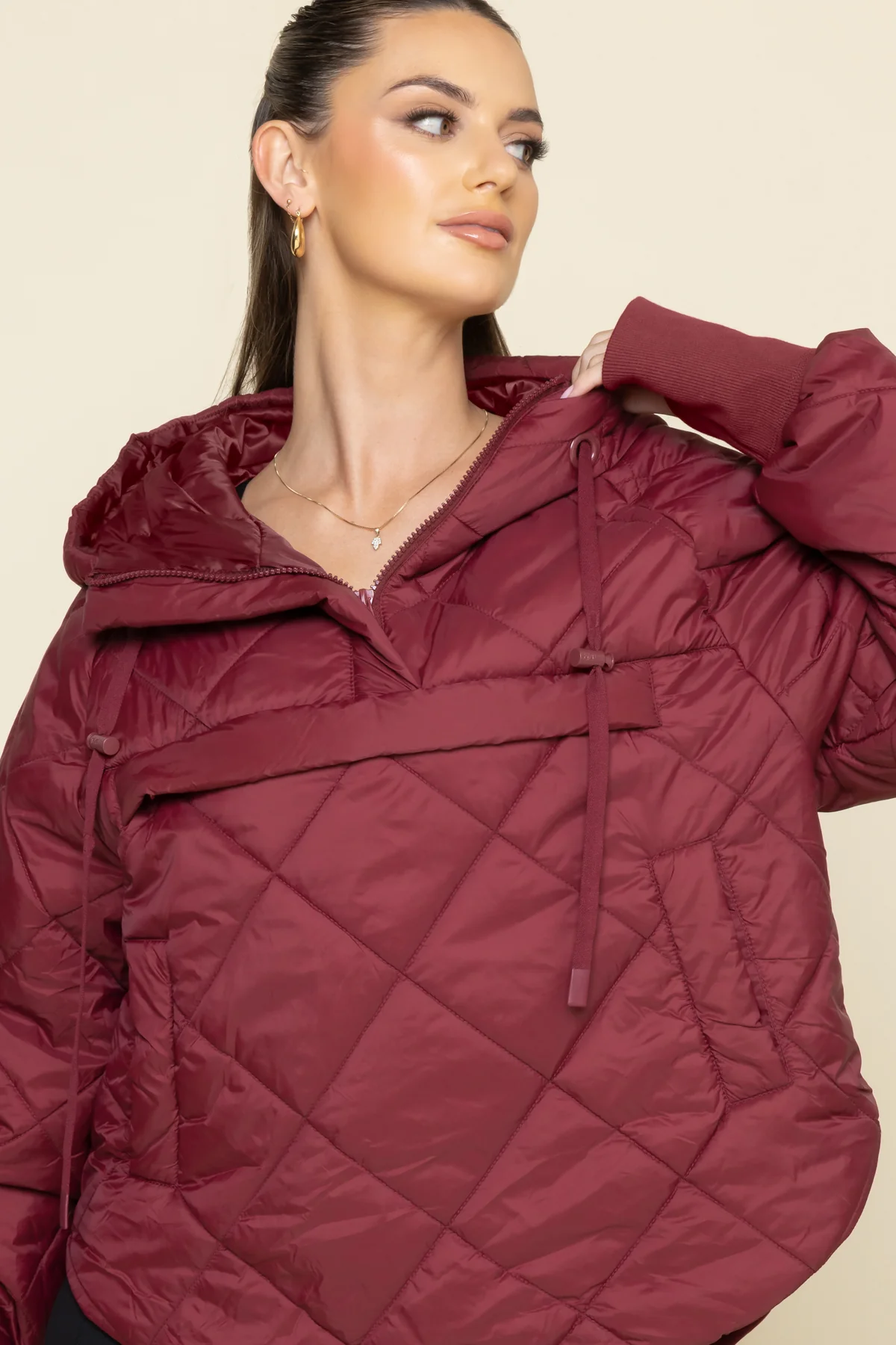 Pillow Packable Puffer Jacket - Crimson - Image 7