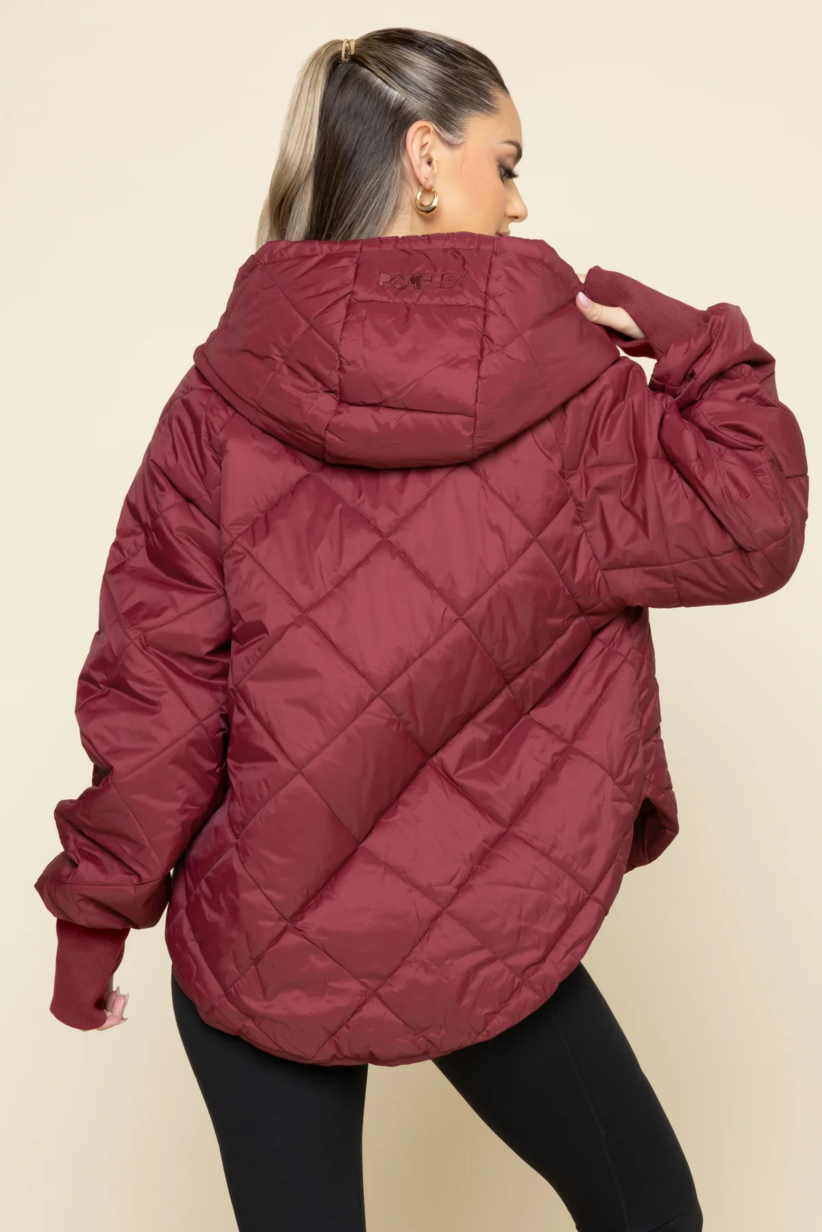 Pillow Packable Puffer Jacket - Crimson - Image 8