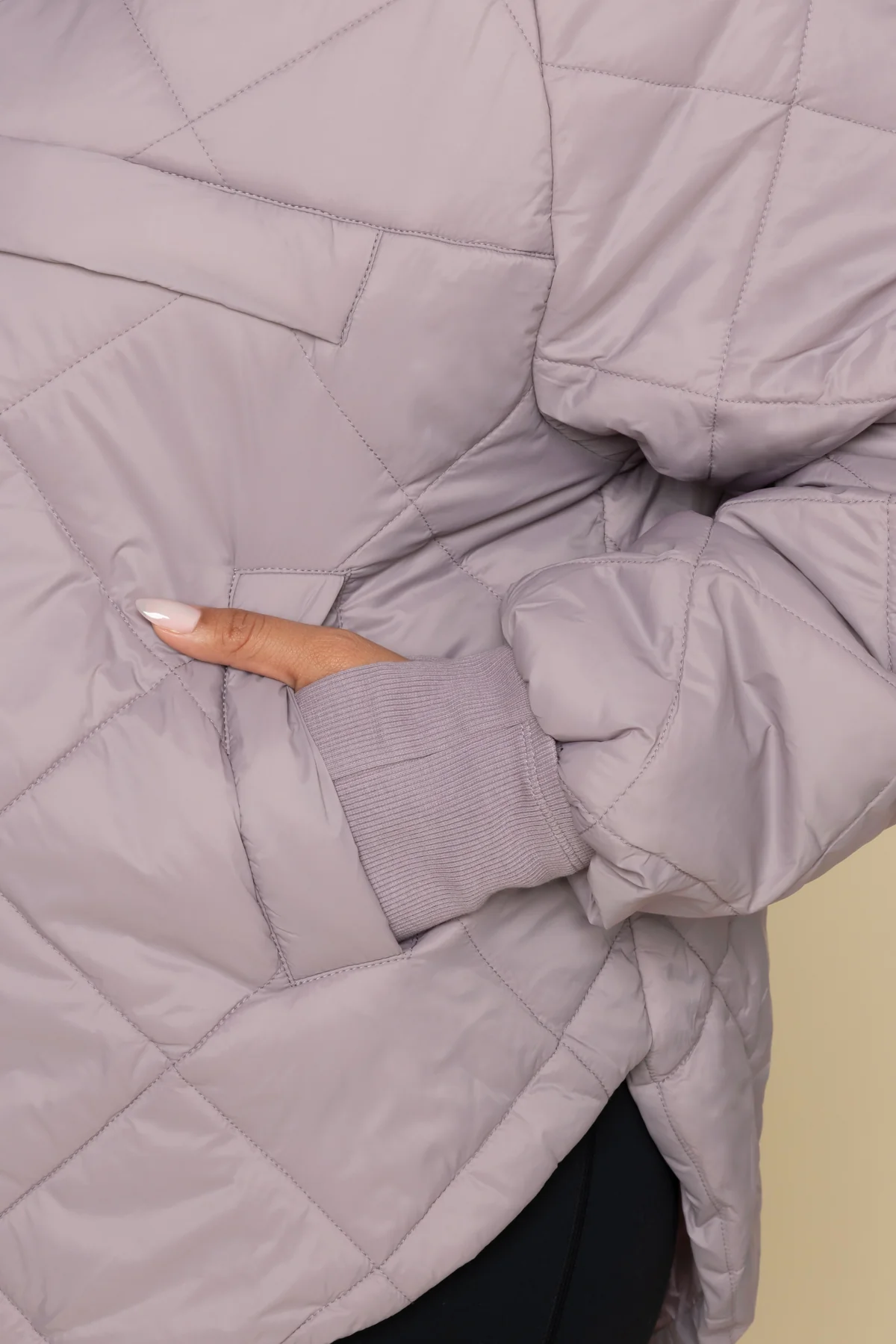 Pillow Packable Puffer Jacket - Dusty Mauve - Image 5