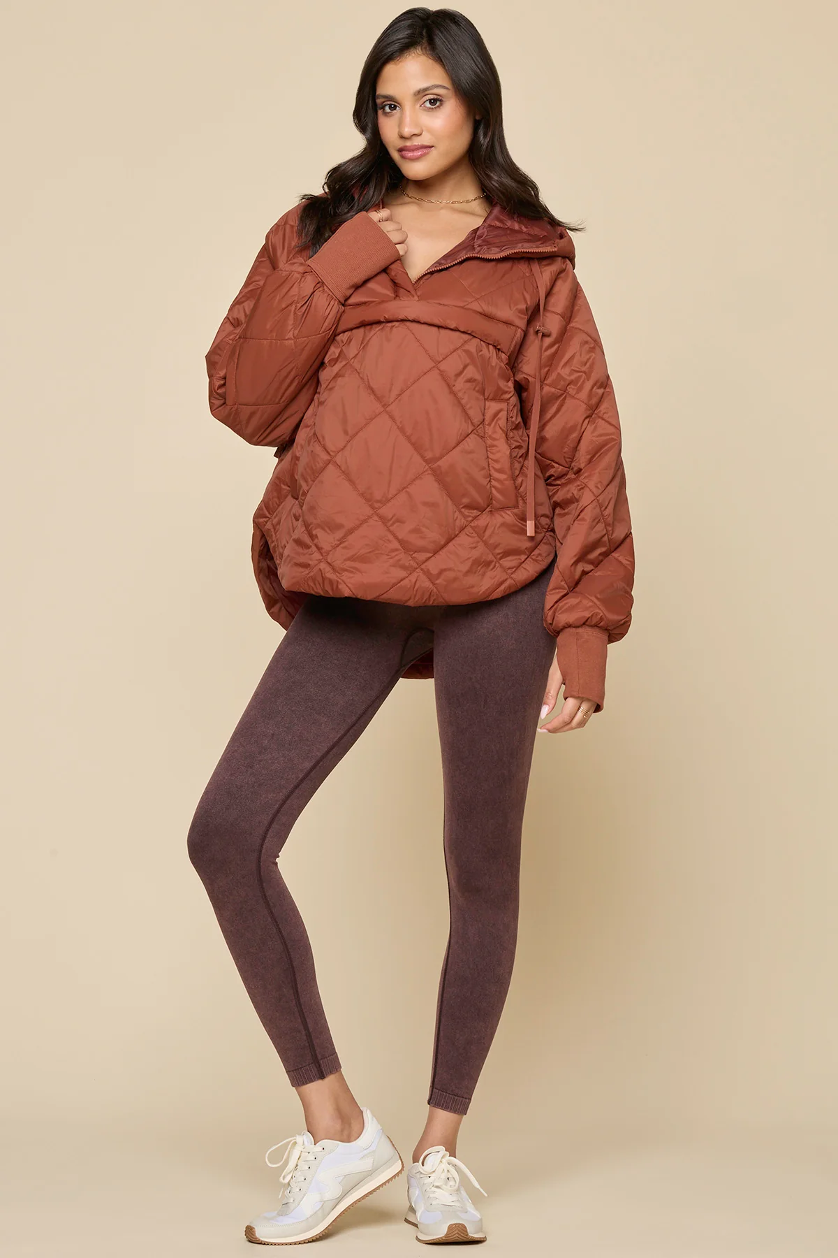 Pillow Packable Puffer Jacket - Burnt Sienna - Image 2