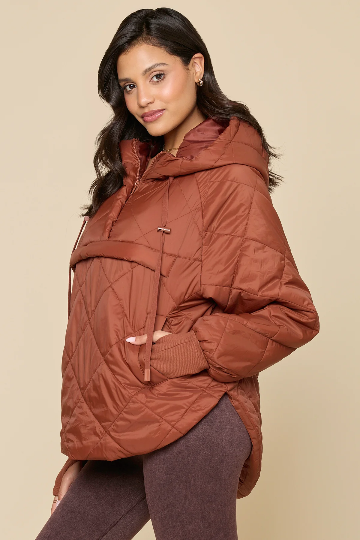 Pillow Packable Puffer Jacket - Burnt Sienna - Image 4