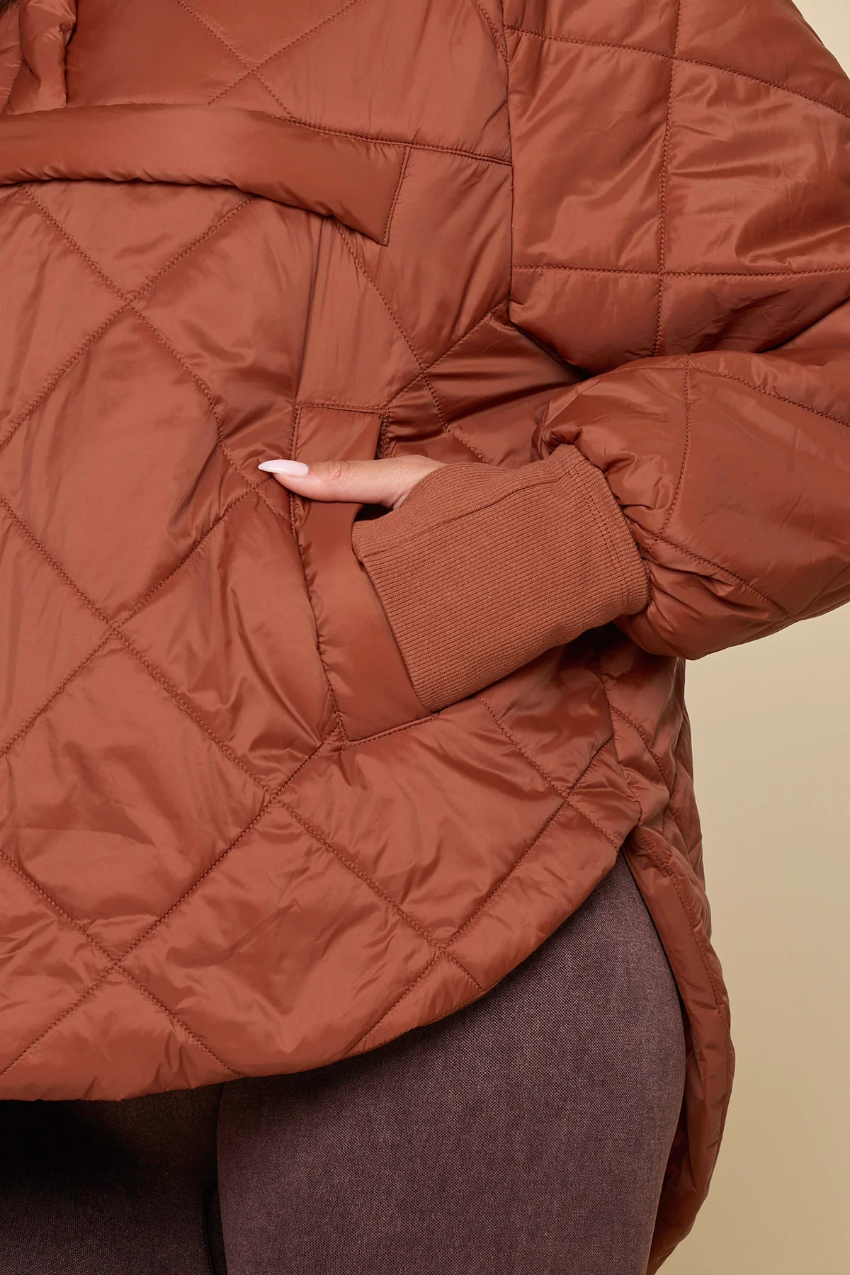 Pillow Packable Puffer Jacket - Burnt Sienna - Image 7