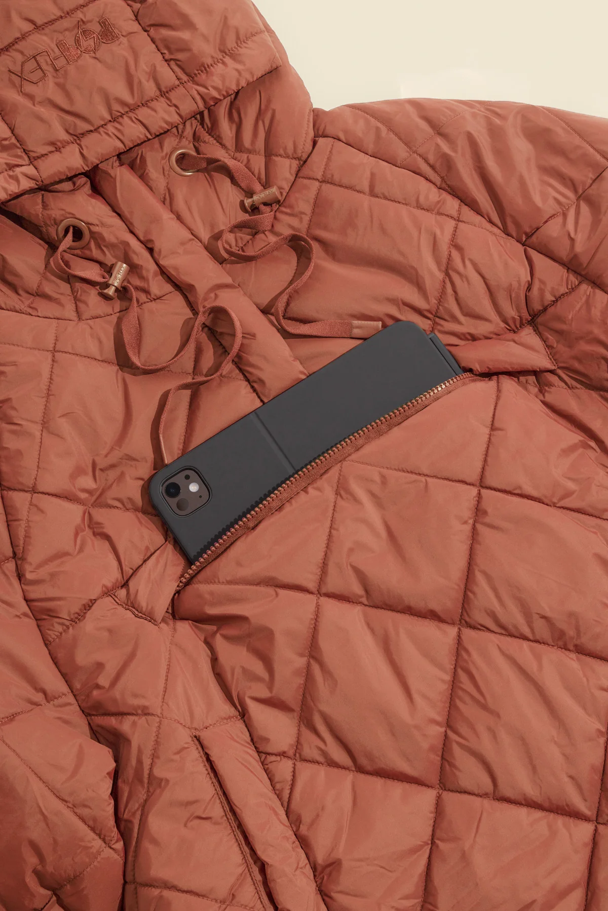Pillow Packable Puffer Jacket - Burnt Sienna - Image 9
