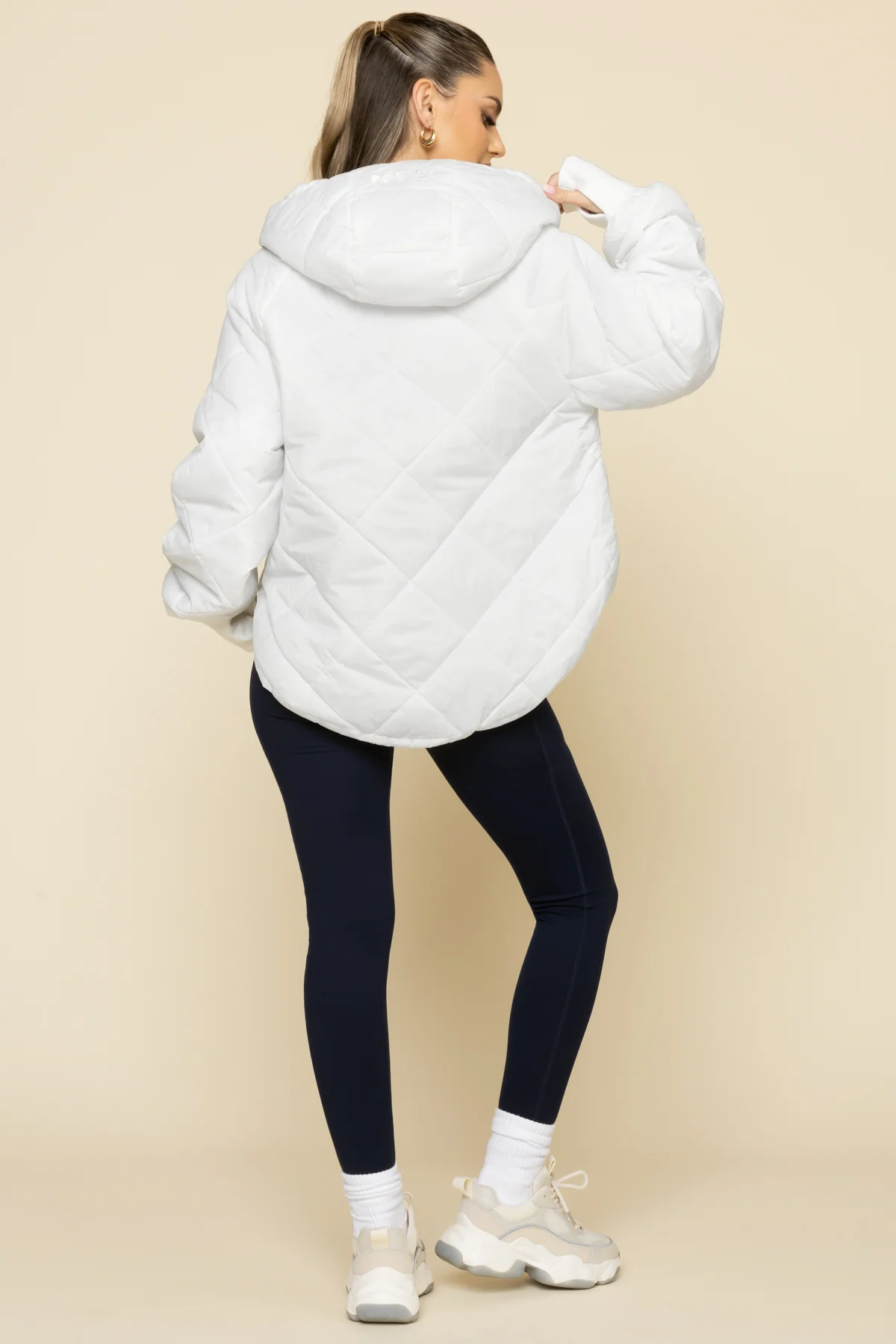 Pillow Packable Puffer Jacket - White - Image 4