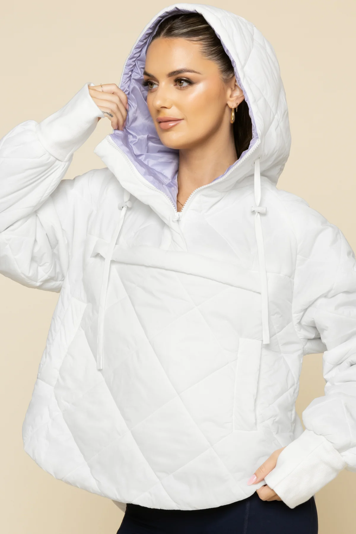Pillow Packable Puffer Jacket - White - Image 9