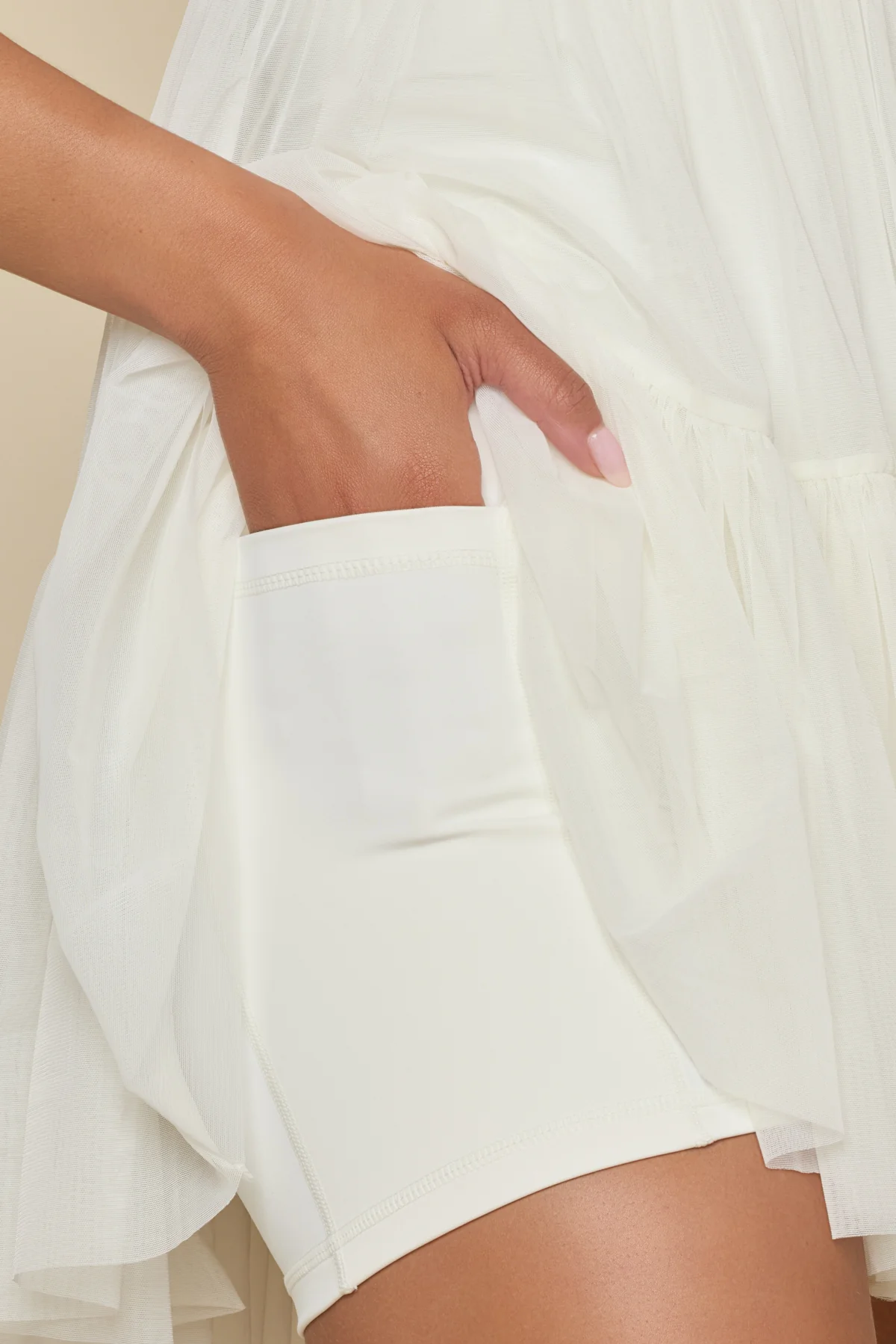 Pirouette Babydoll Dress - Coconut Cream - Image 3