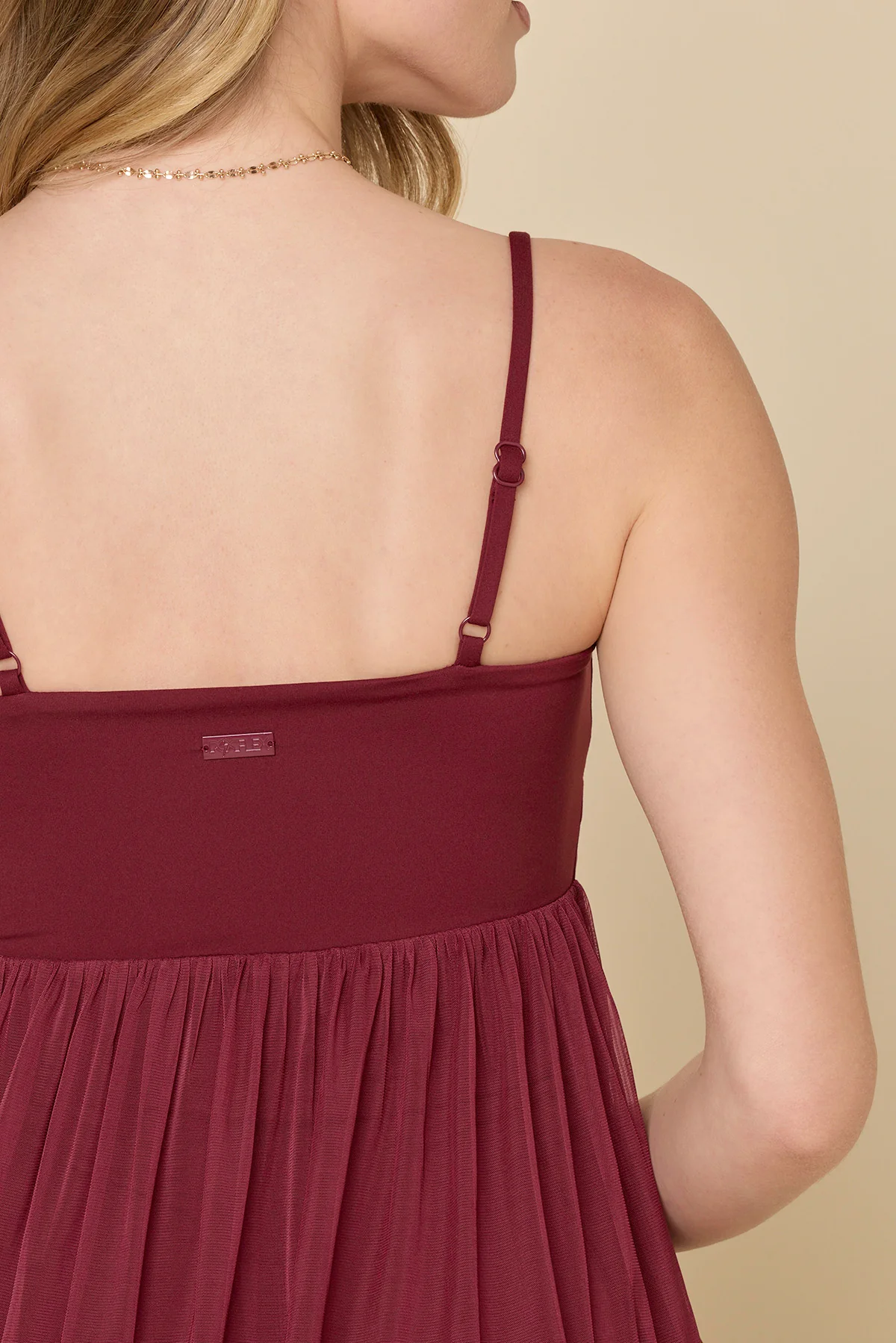 Pirouette Babydoll Dress - Crimson - Image 5