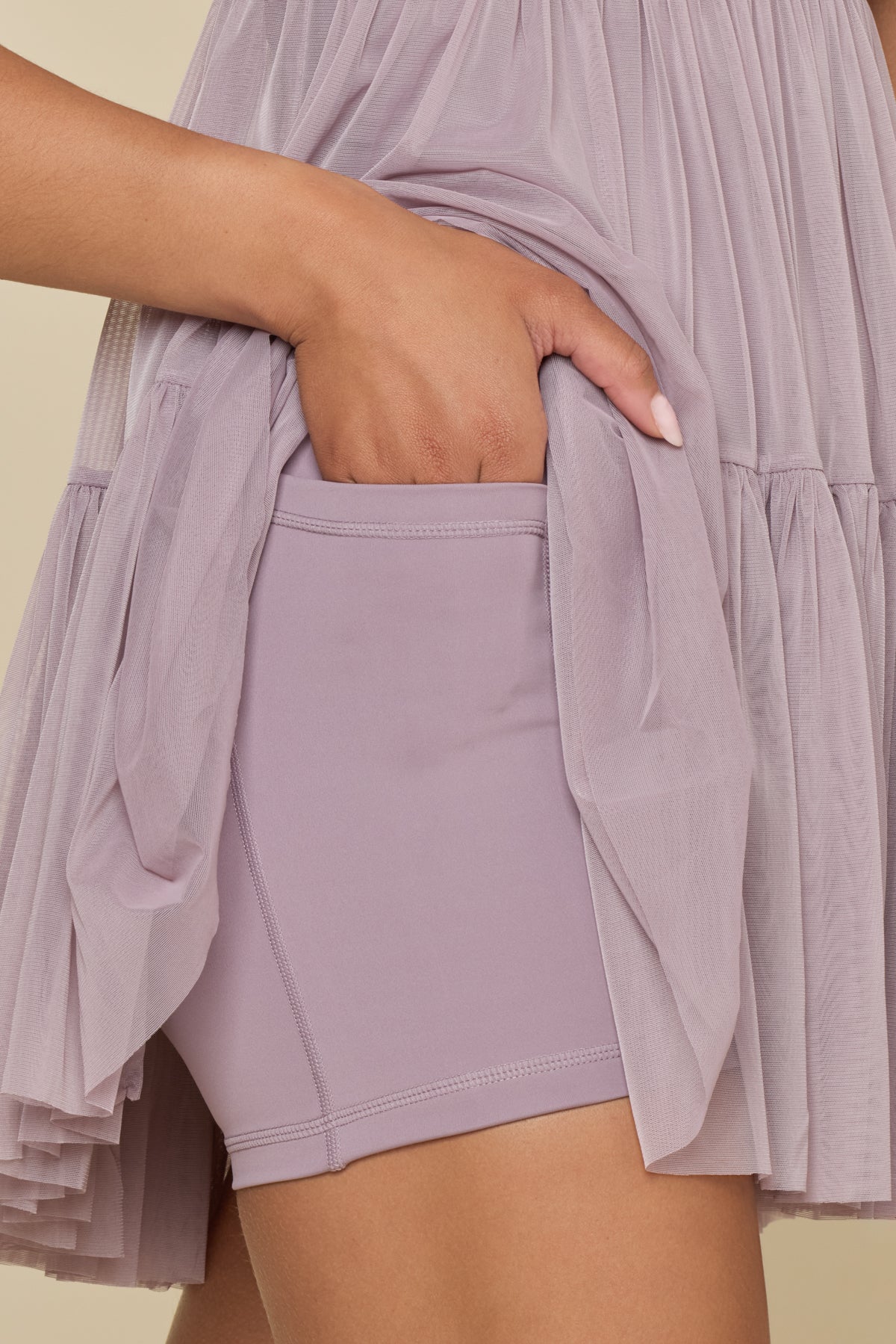 Pirouette Babydoll Dress - Dusty Mauve - Image 3