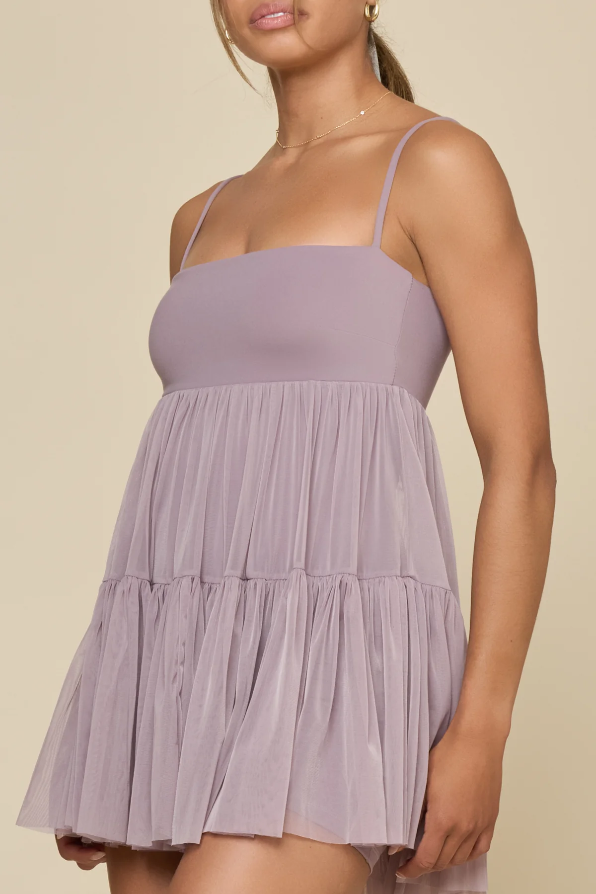 Pirouette Babydoll Dress - Dusty Mauve - Image 8