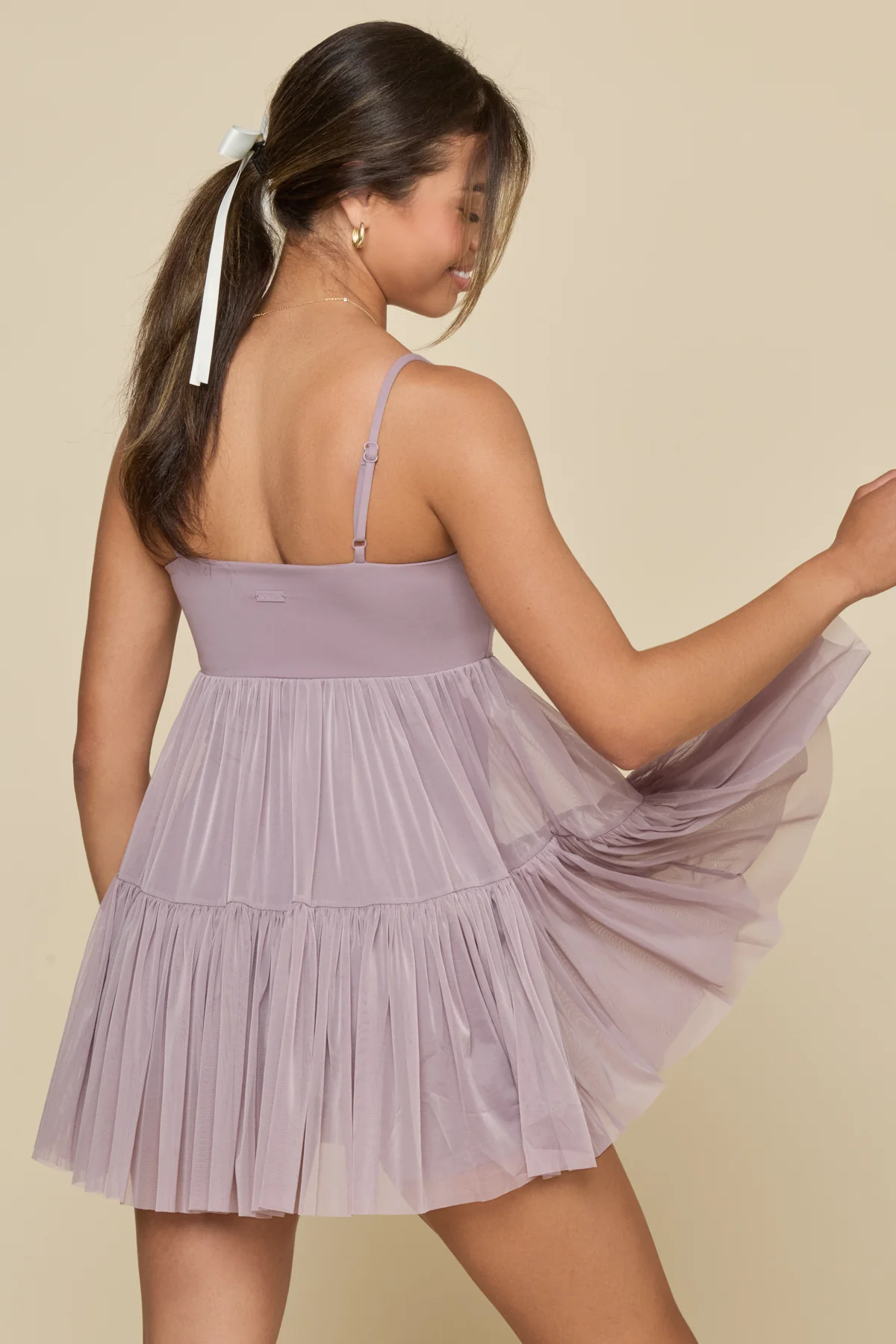 Pirouette Babydoll Dress - Dusty Mauve - Image 9