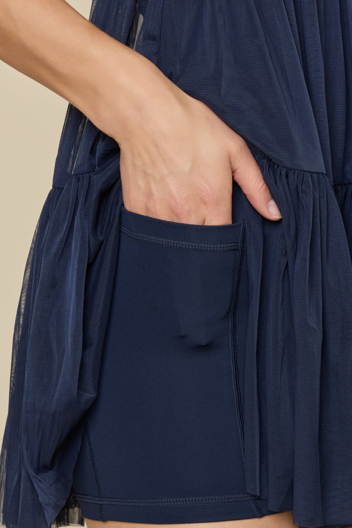 Pirouette Babydoll Dress - Peacoat Navy - Image 5
