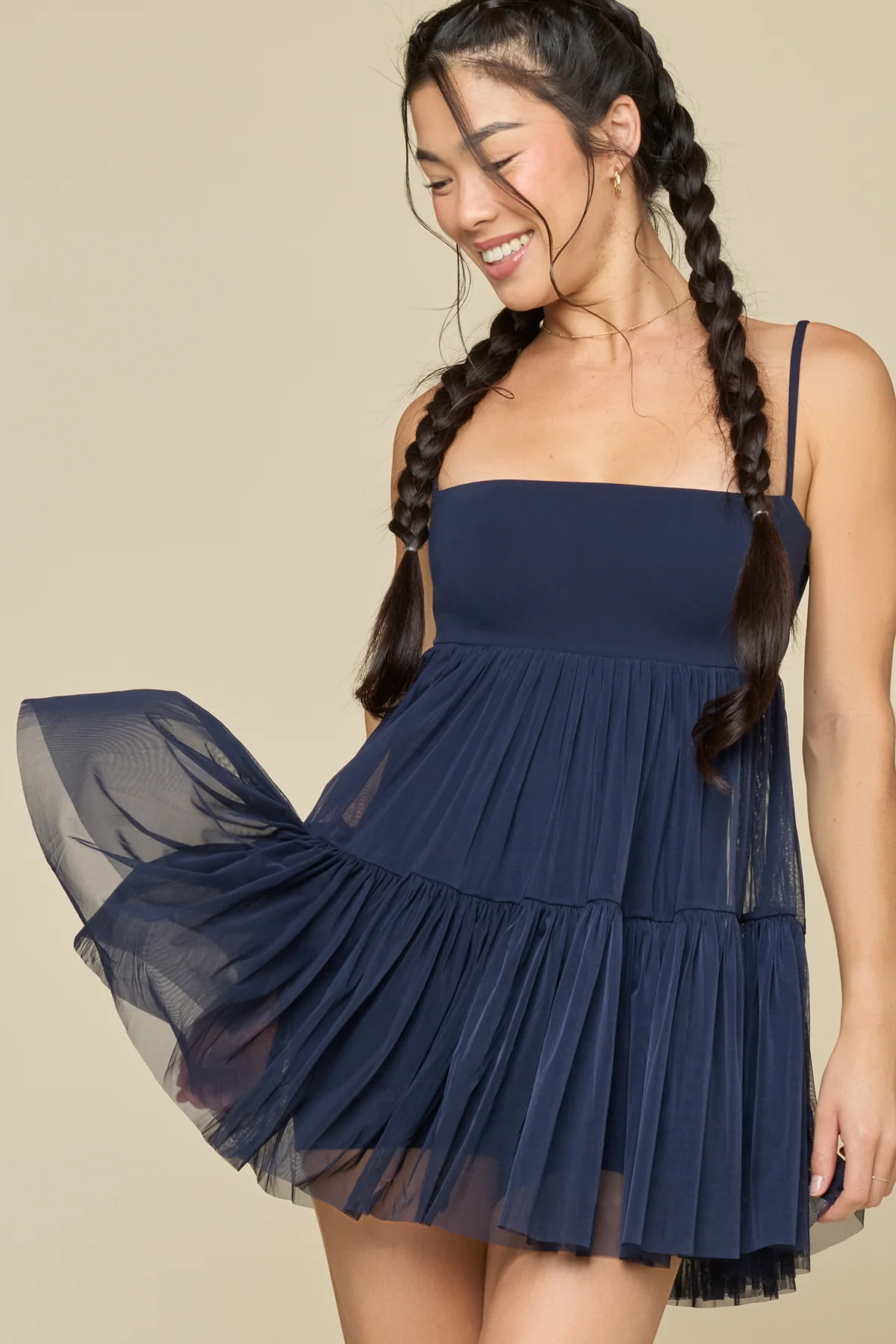 Pirouette Babydoll Dress - Peacoat Navy - Image 7
