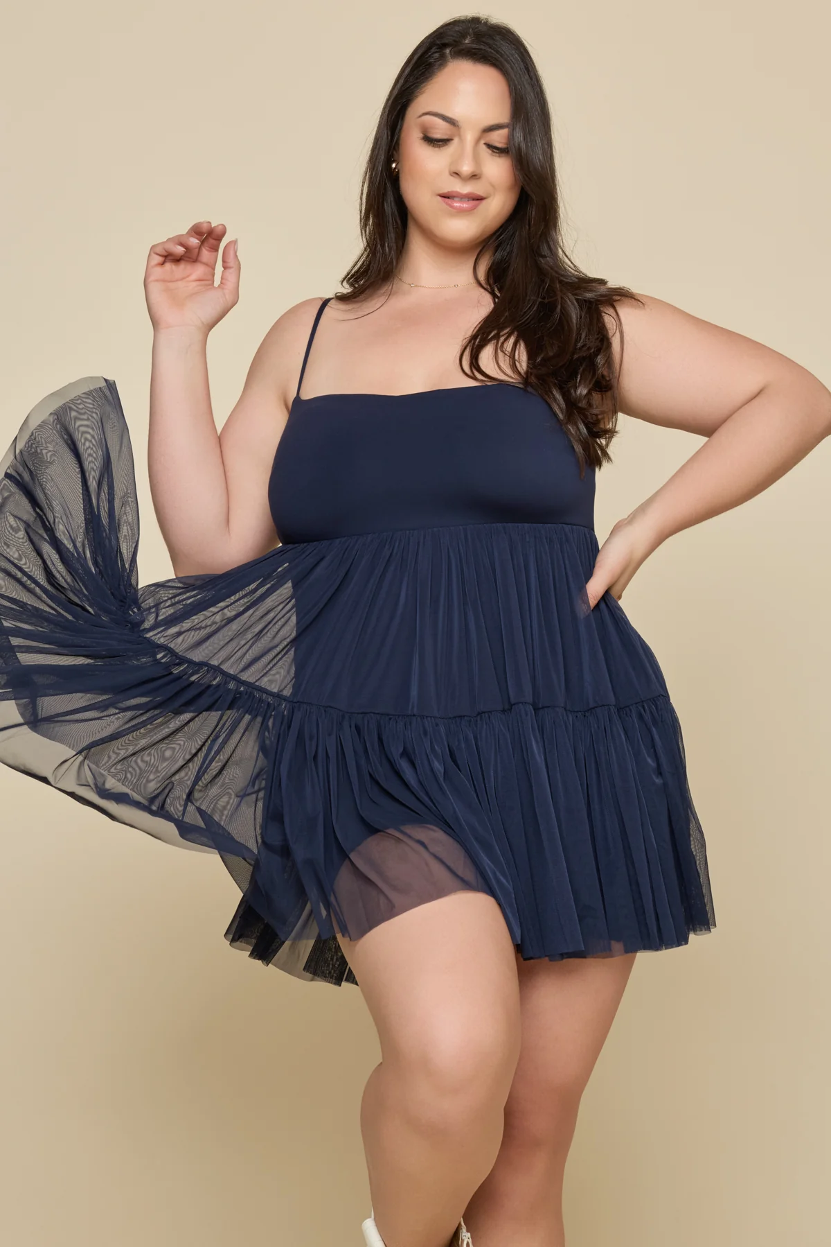 Pirouette Babydoll Dress - Peacoat Navy - Image 9