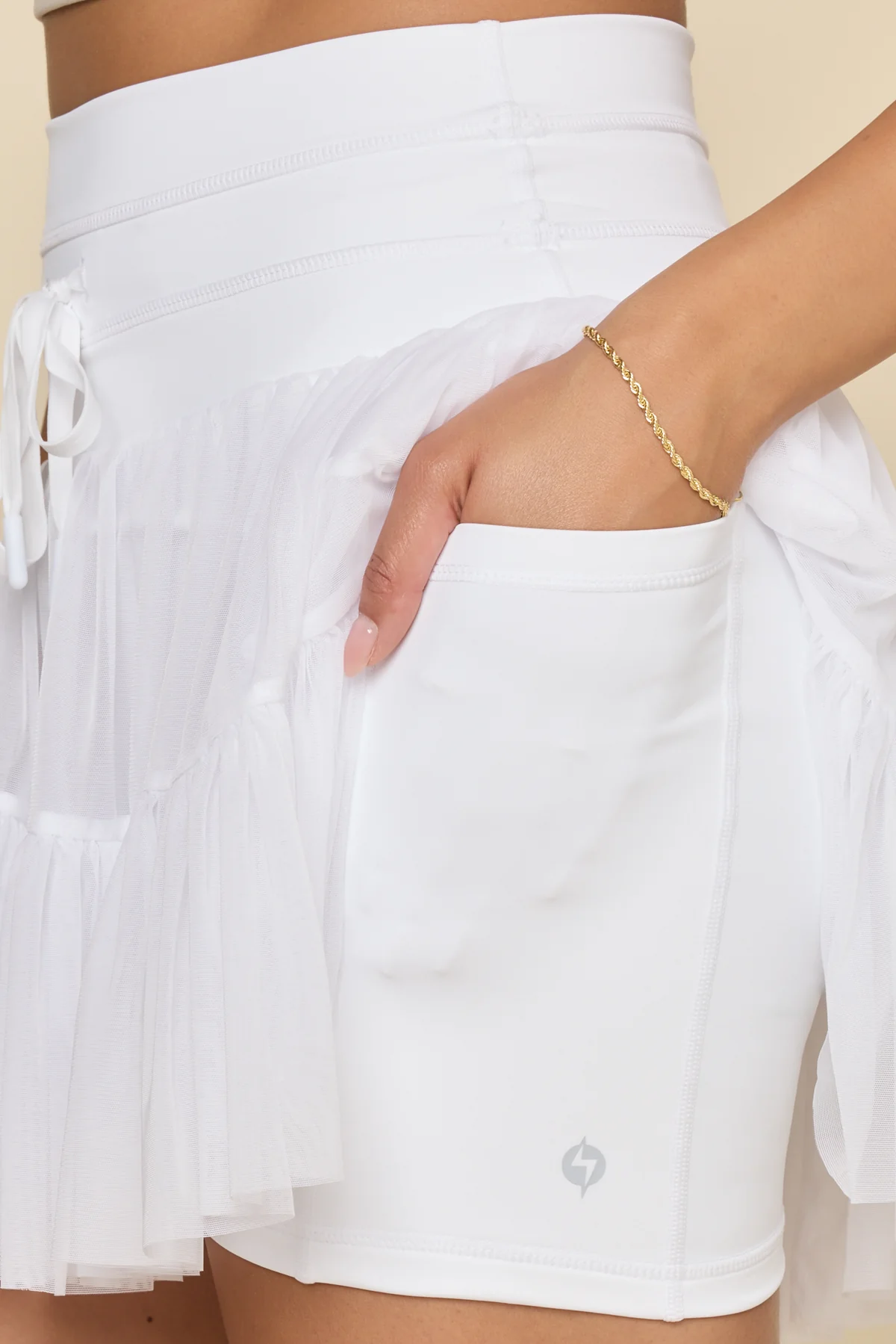 Pirouette Skort - Cool White - Image 3