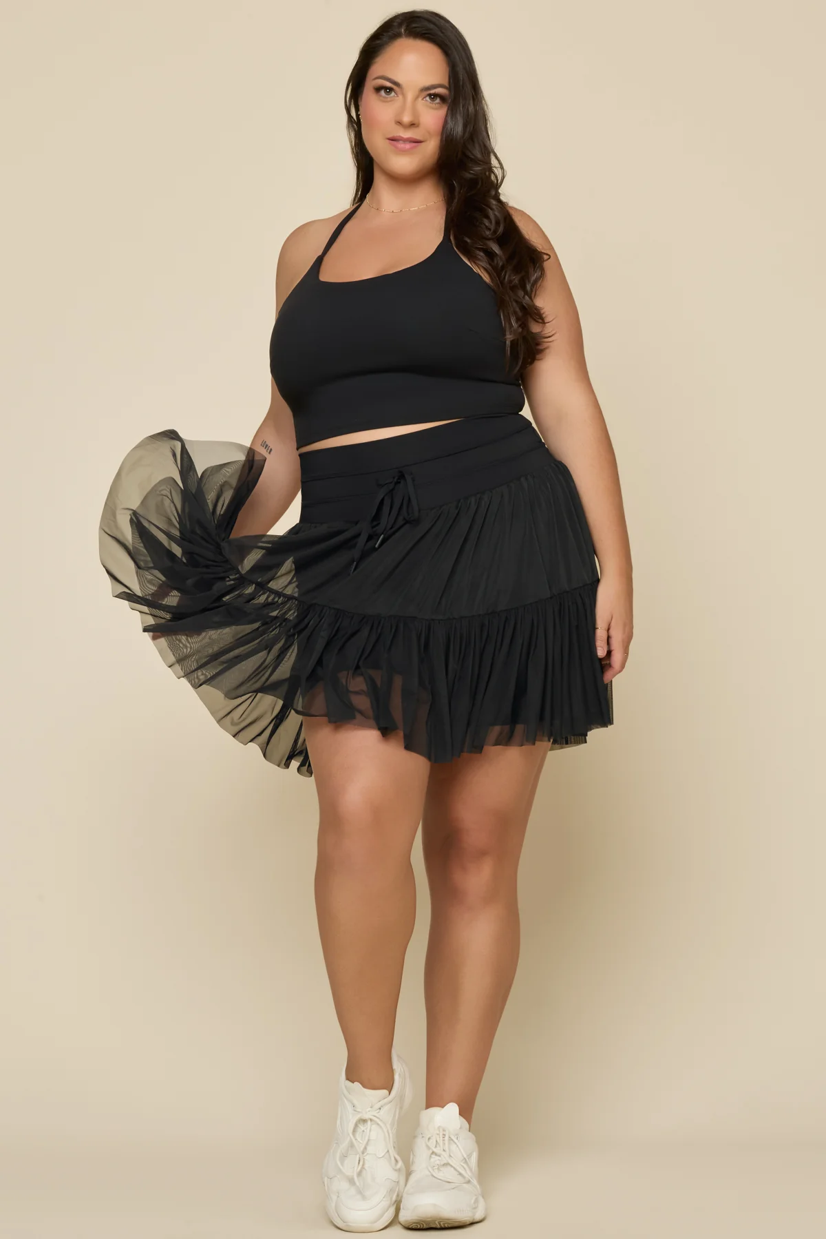 Pirouette Skort (Longer) - Black - Image 3