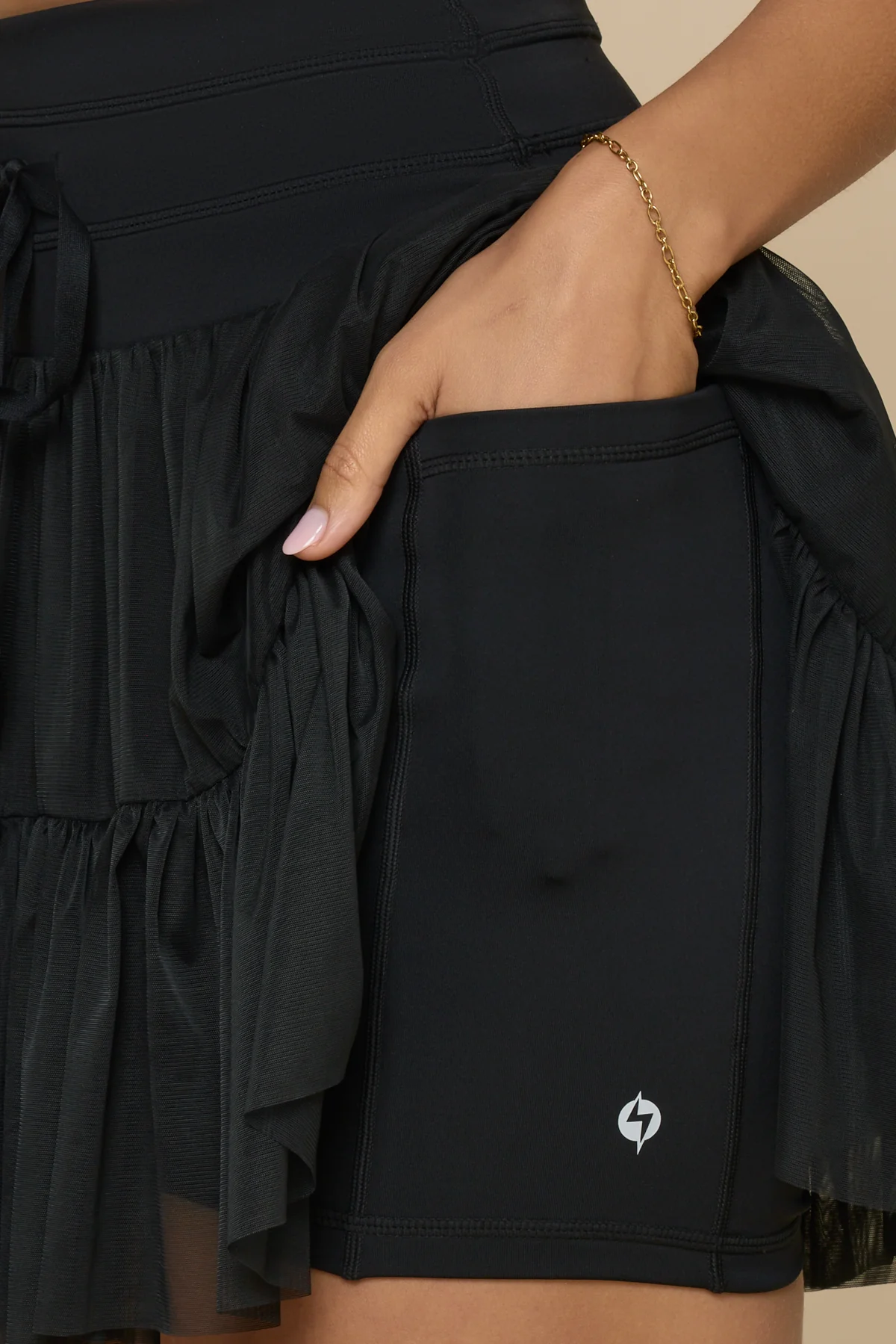 Pirouette Skort (Longer) - Black - Image 5