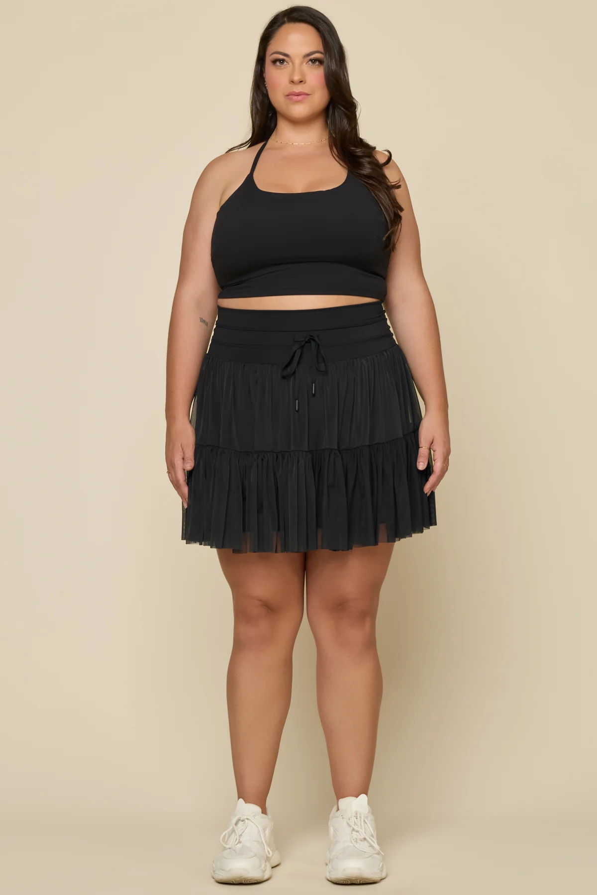 Pirouette Skort (Longer) - Black - Image 8