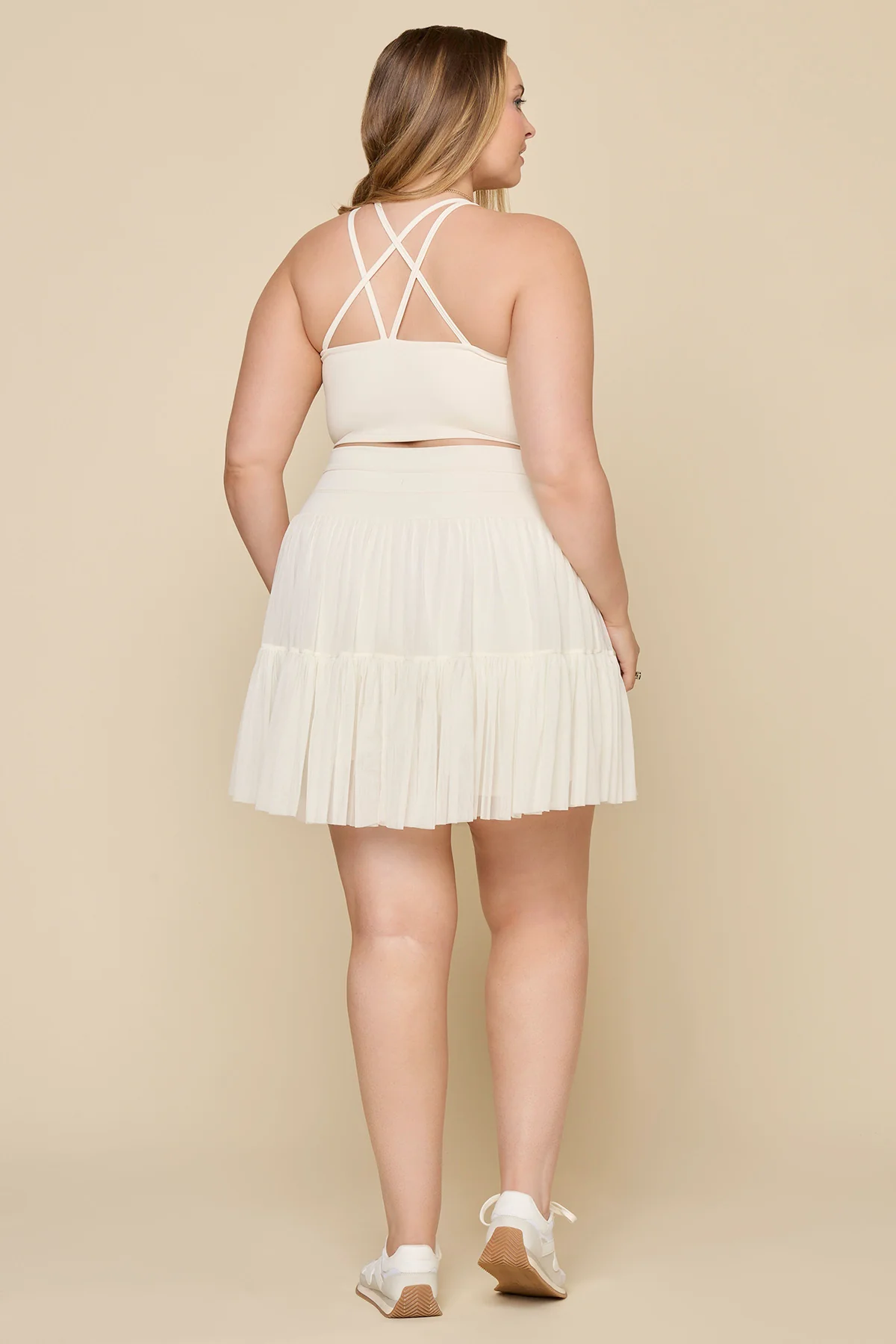 Pirouette Skort (Longer) - Ivory - Image 8
