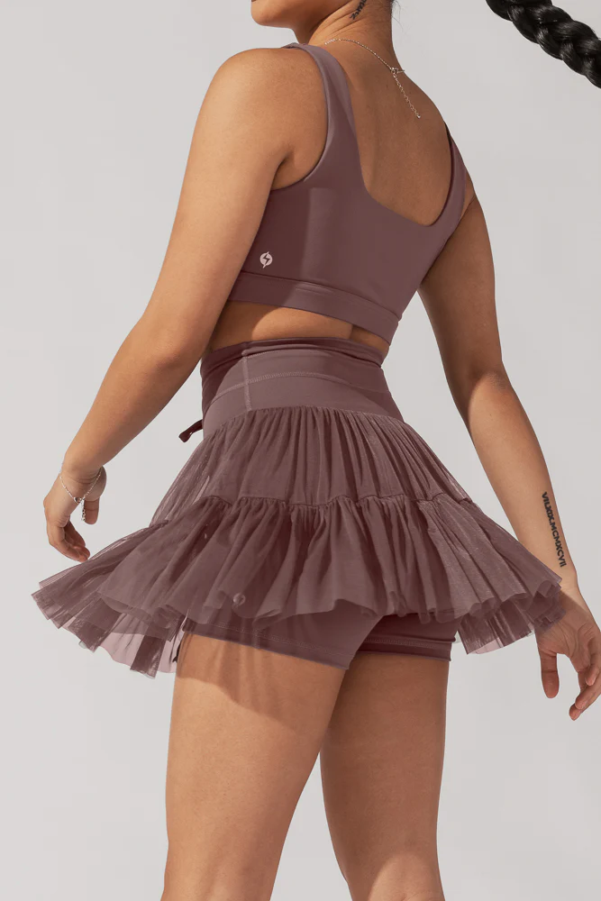 Pirouette Skort - Peppercorn - Image 8