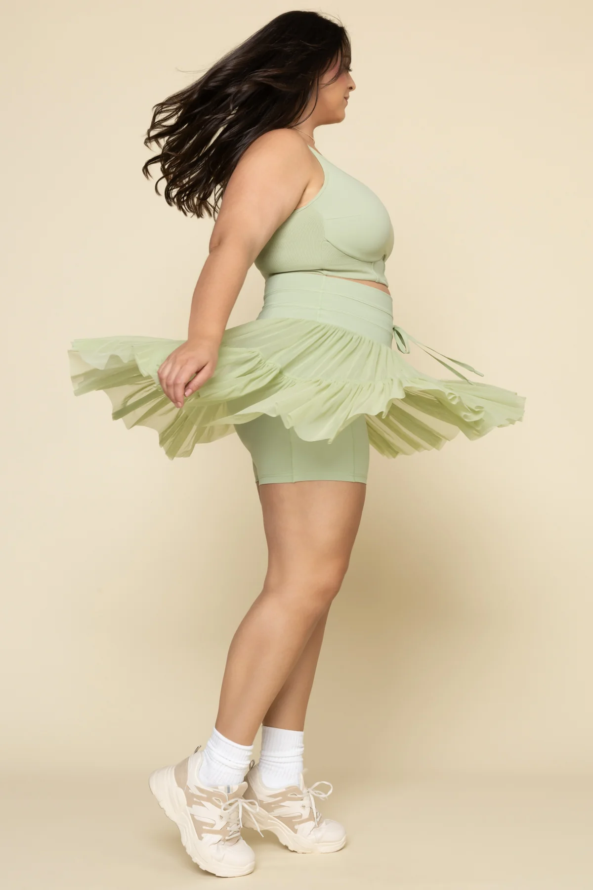 Pirouette Skort - Pistachio - Image 9