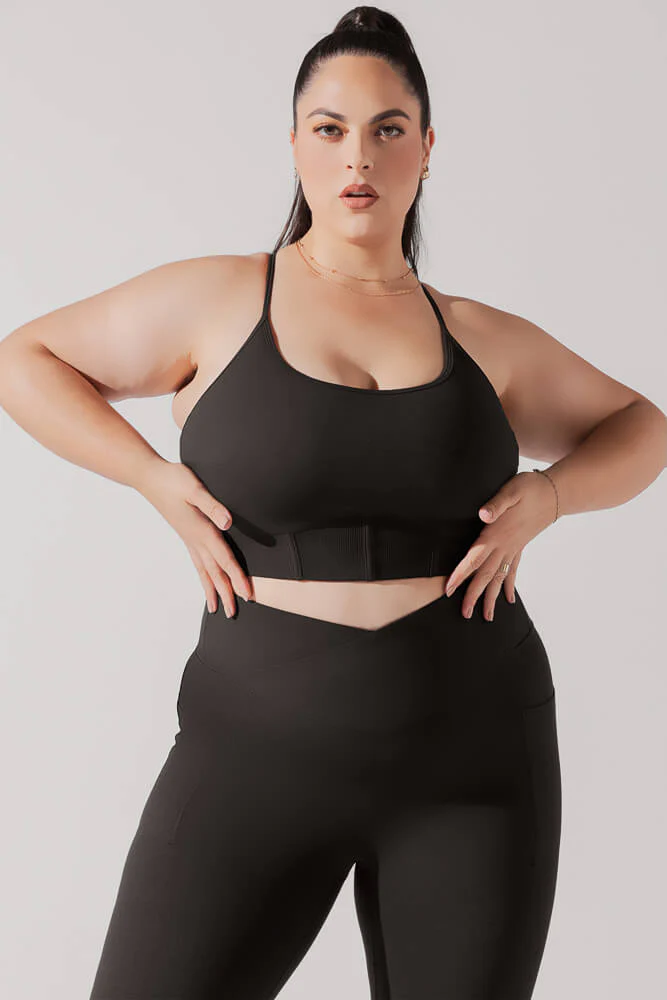 Plié Corset Crop Bralette - Black - Image 5
