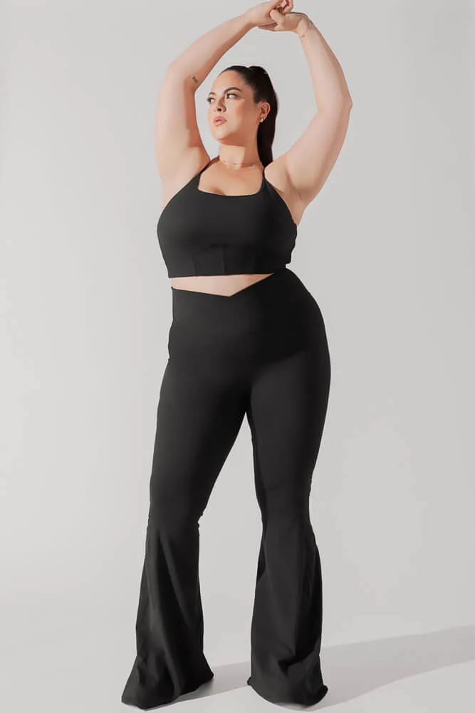 Plié Corset Crop Bralette - Black - Image 6